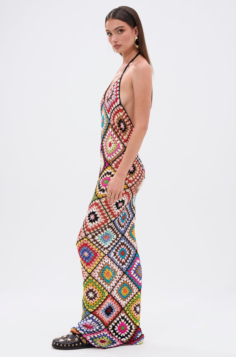 DONT LET ME GO CROCHET MAXI DRESS Product Image
