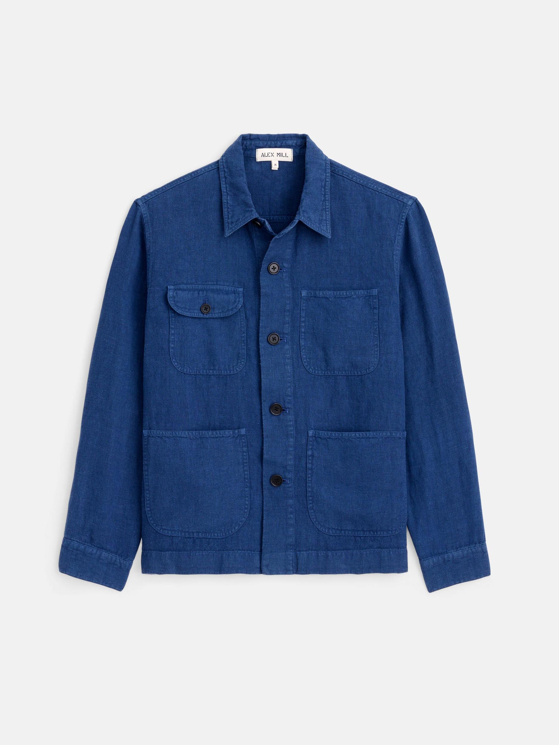 Garment Dyed Work Jacket in Linen Product Image