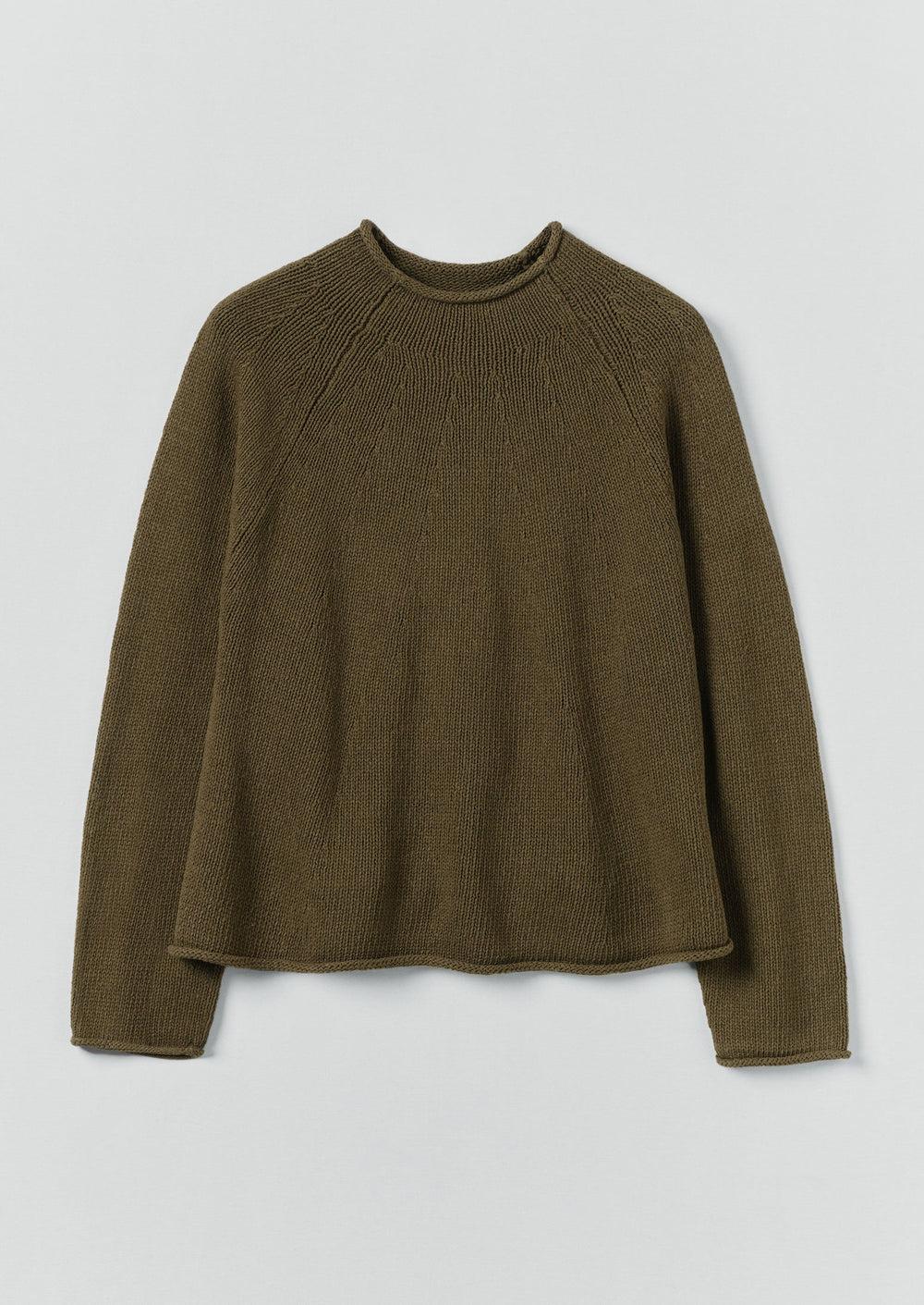 Organic Cotton Linen Easy Sweater | Montella Product Image