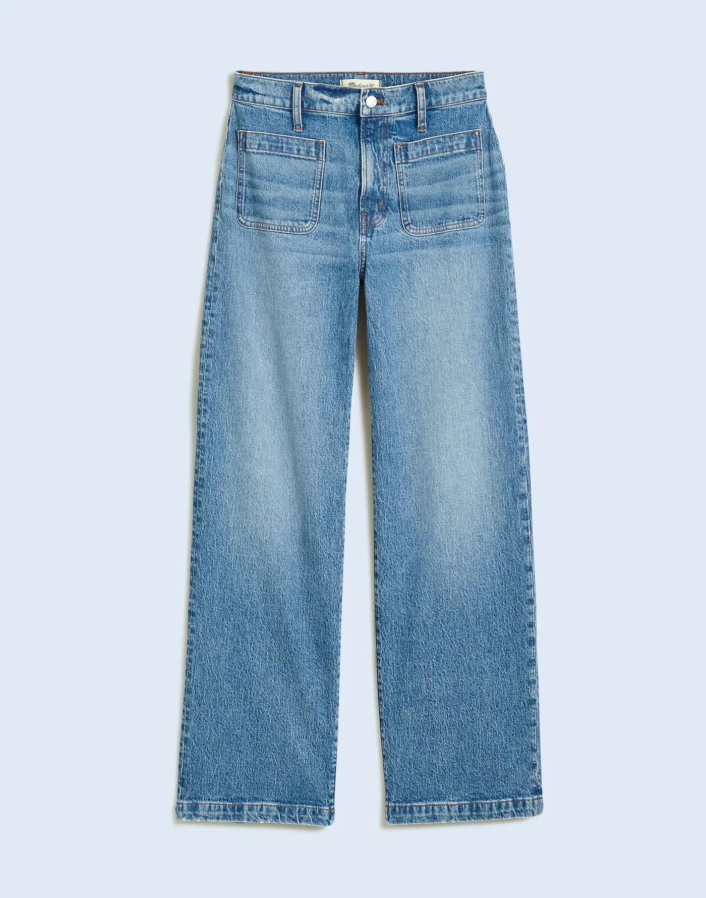 The Emmett Wide-Leg Full Length Jean: Patch Pocket Edition Product Image