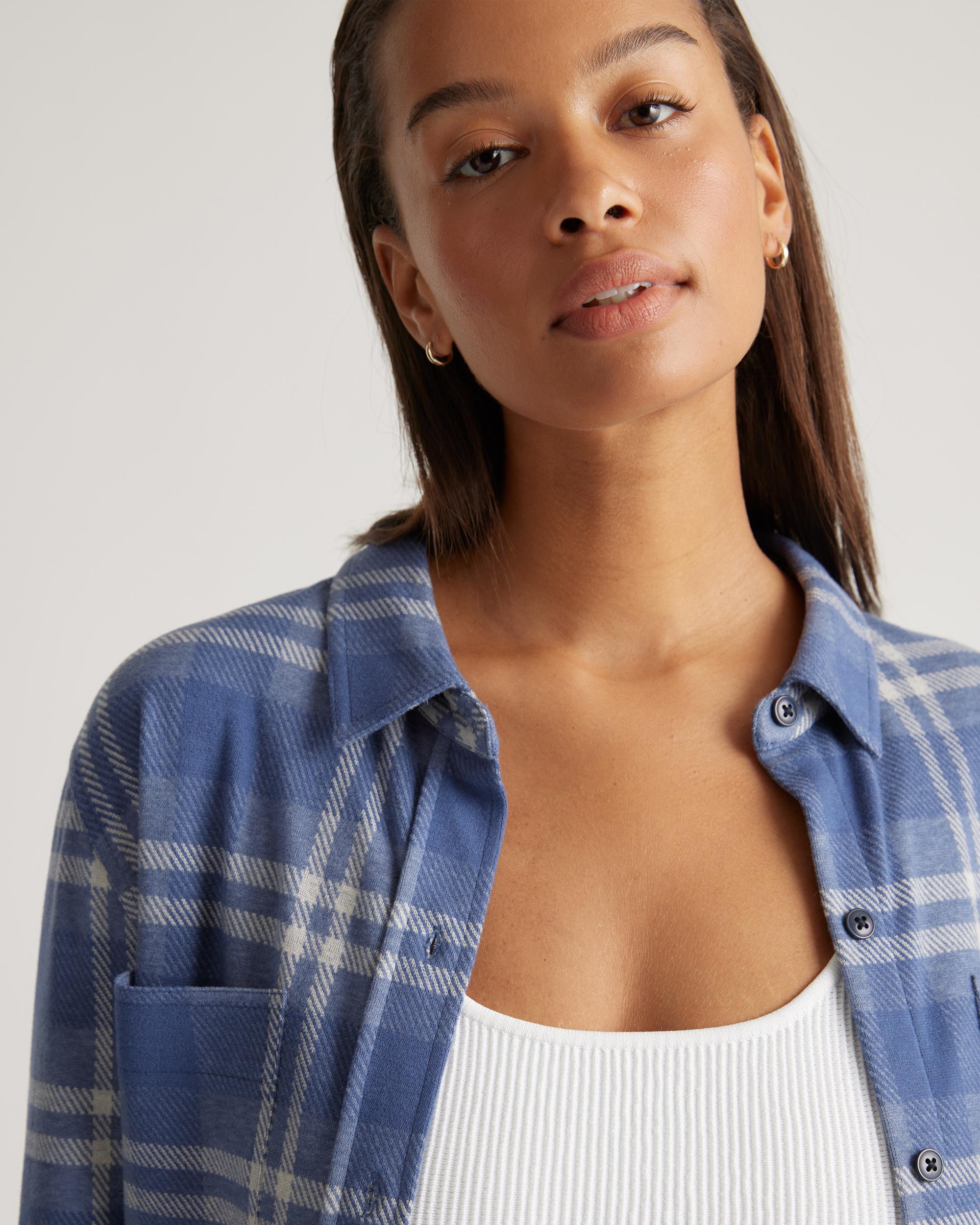 Quince | Women's Stretch Sweater Fleece Shirt Size XS, Recycled Polyester Product Image