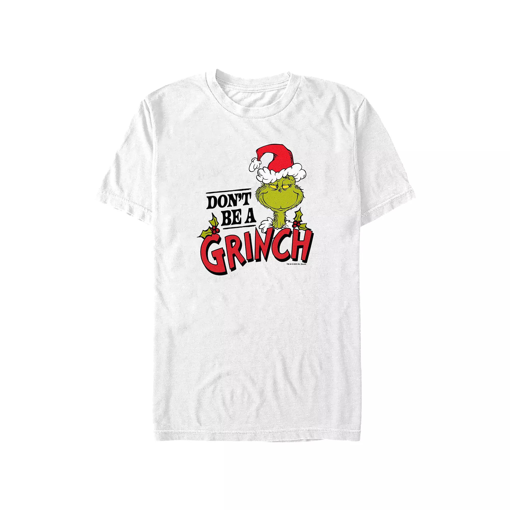 Big & Tall Dr. Seuss Don't Be A Grinch Graphic Tee, Men's,  Product Image
