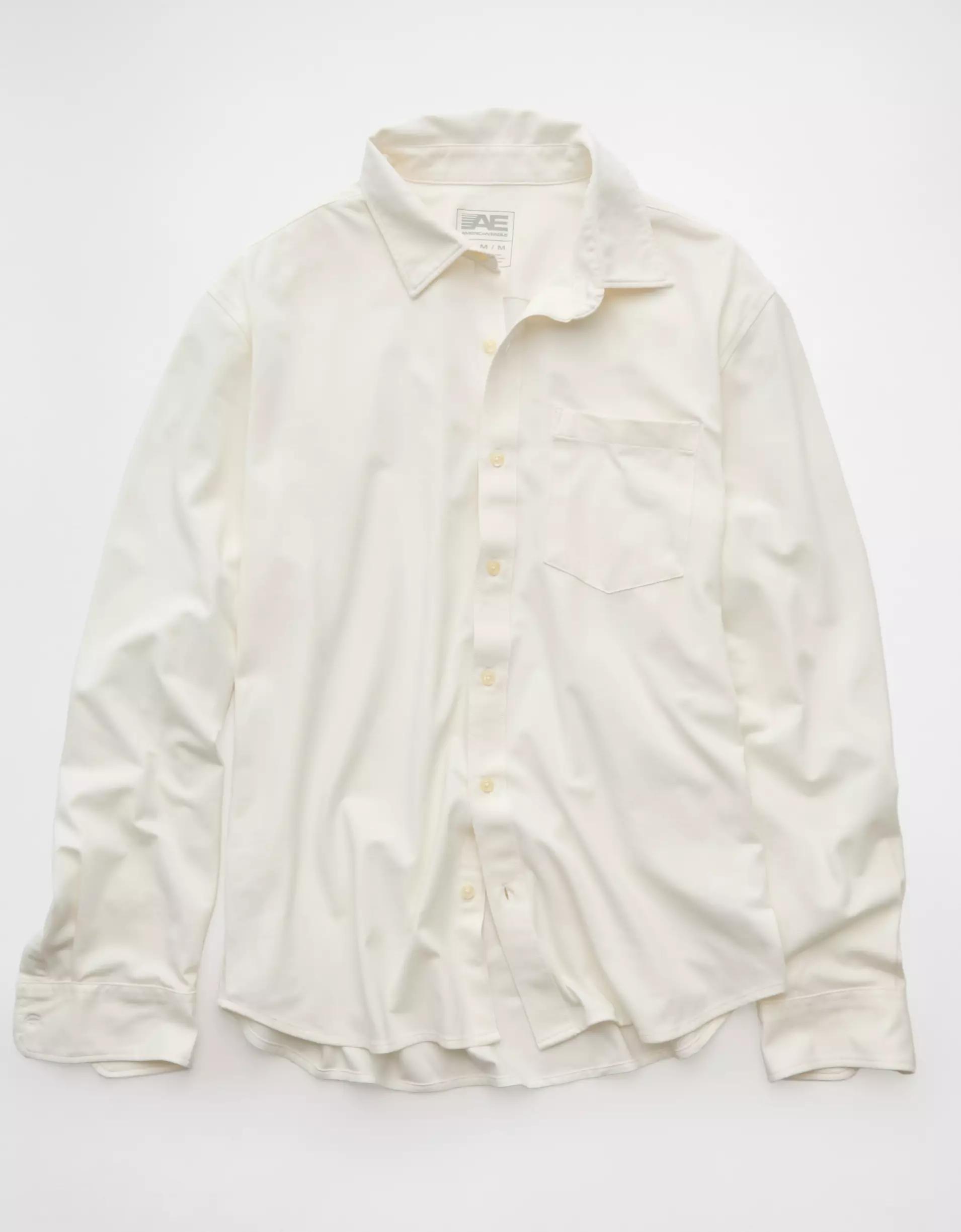 AE Oxford Stretch Piqué Shirt Product Image