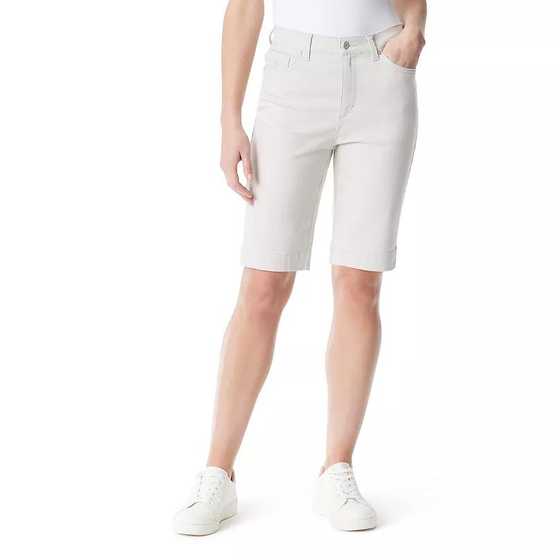 Petite Gloria Vanderbilt Amanda Bermuda Shorts, Women's,  Product Image