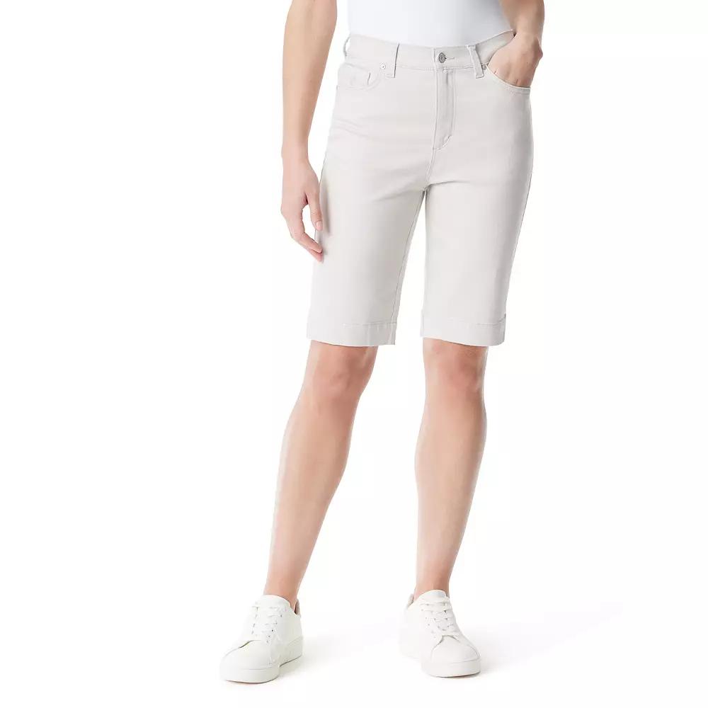 Petite Gloria Vanderbilt Amanda Bermuda Shorts, Women's,  Product Image
