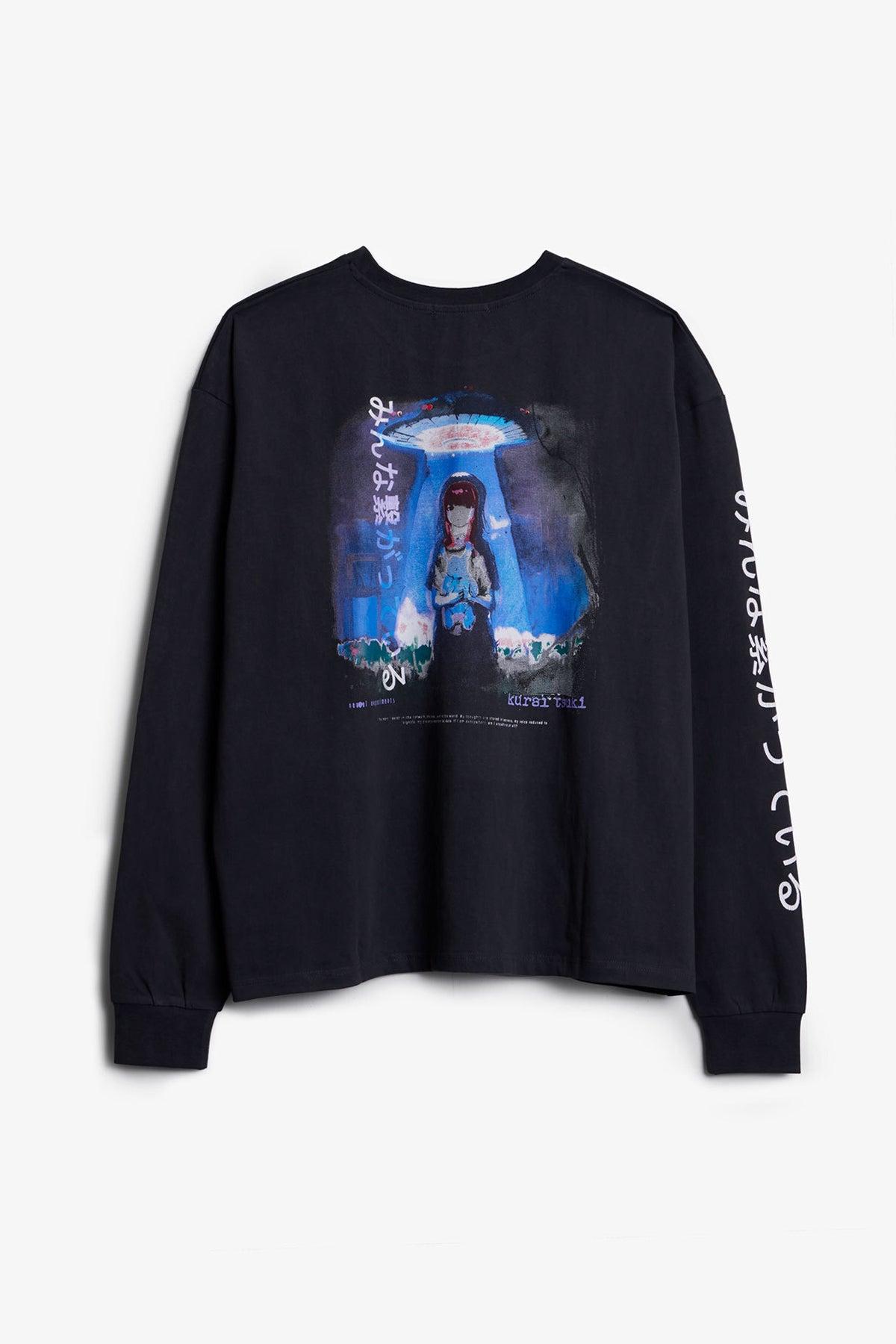 Kurai Tsuki Bunny L/S Tee - Black Product Image