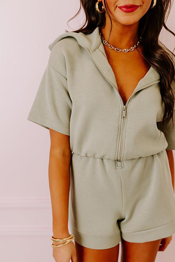 That Brand New Feeling Romper In Sage Product Image