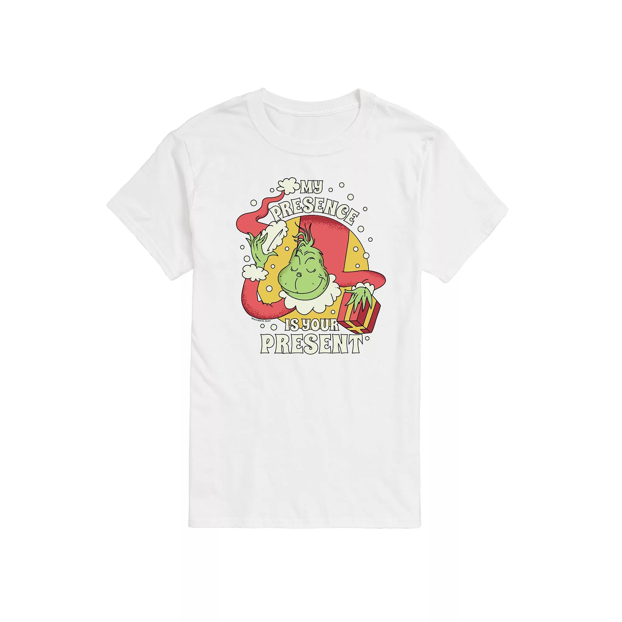 Men's Dr. Seuss The Grinch My Presence Is Your Present Graphic Tee,  Product Image