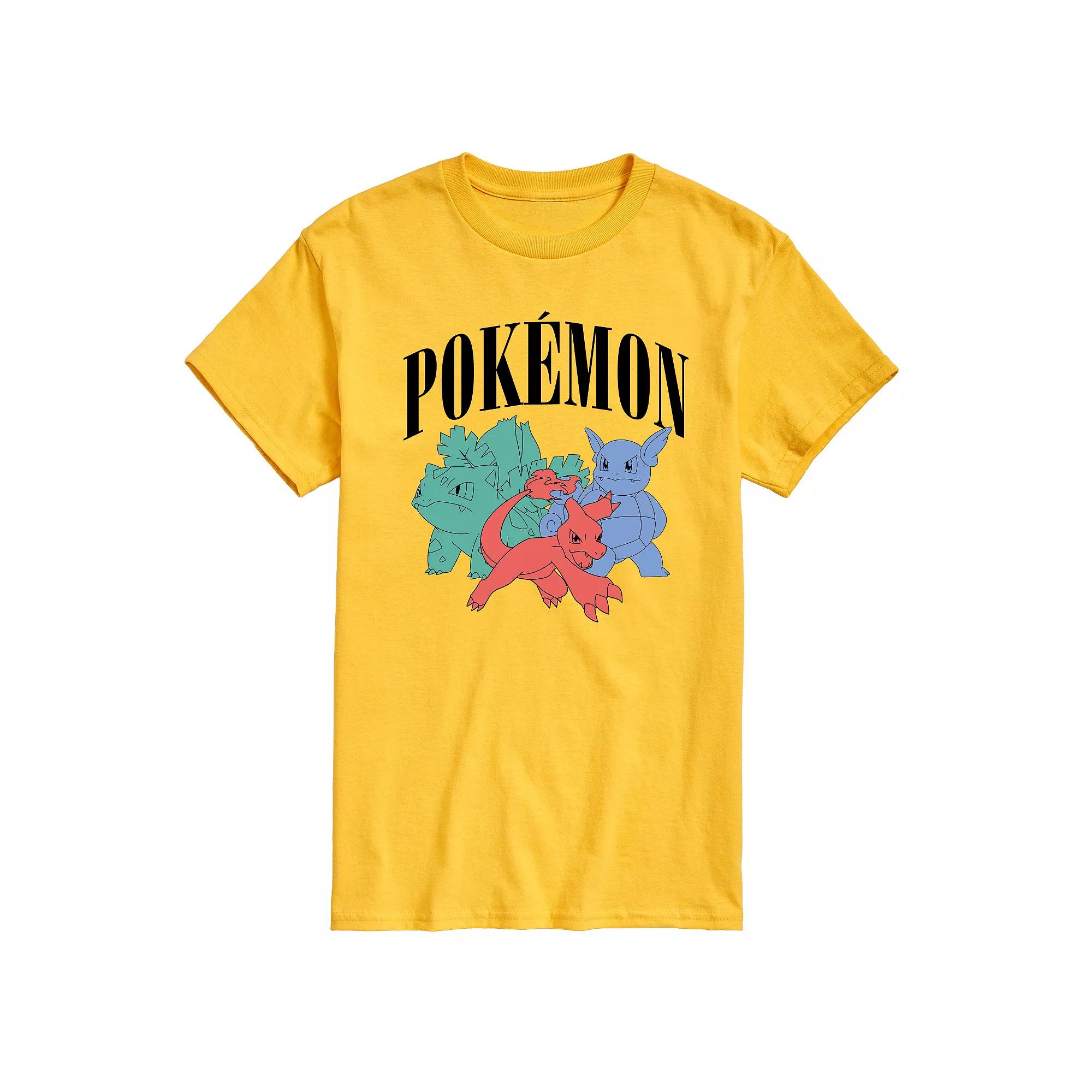 Men's Pokemon Charmeleon Ivysaur Wartortle Graphic Tee,  Product Image
