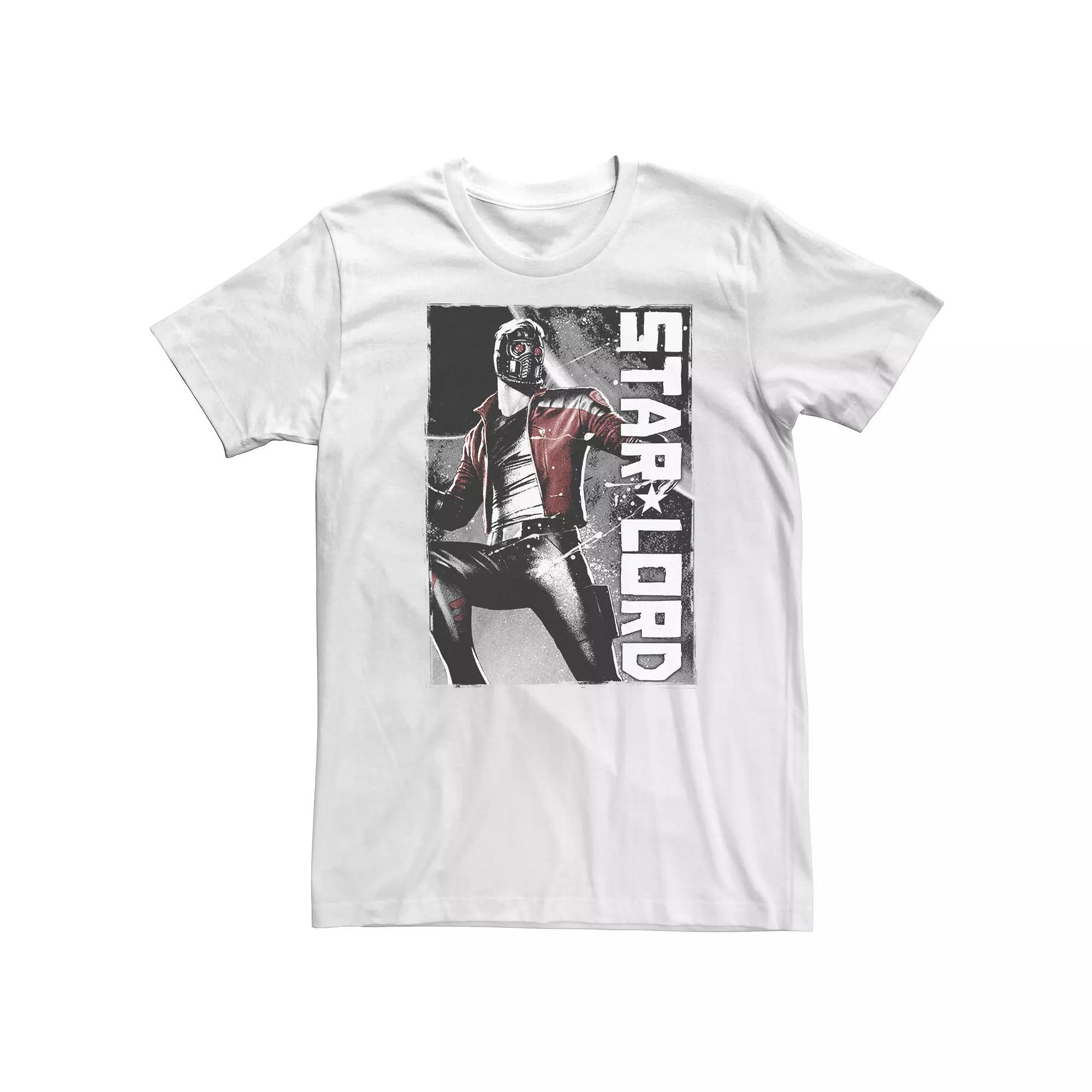 Big & Tall Marvel Star-Lord Guardians of the Galaxy Spray Paint Tee, Men's,  Product Image