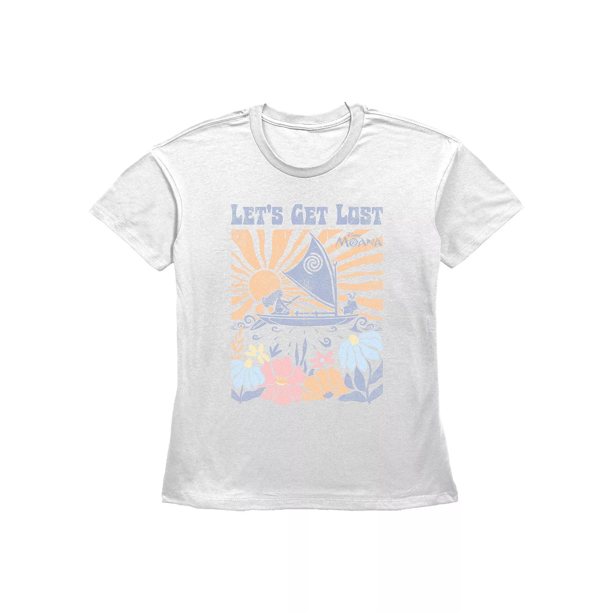 Disney's Moana Let's Get Lost Sailing Women's Graphic Tee,  Product Image