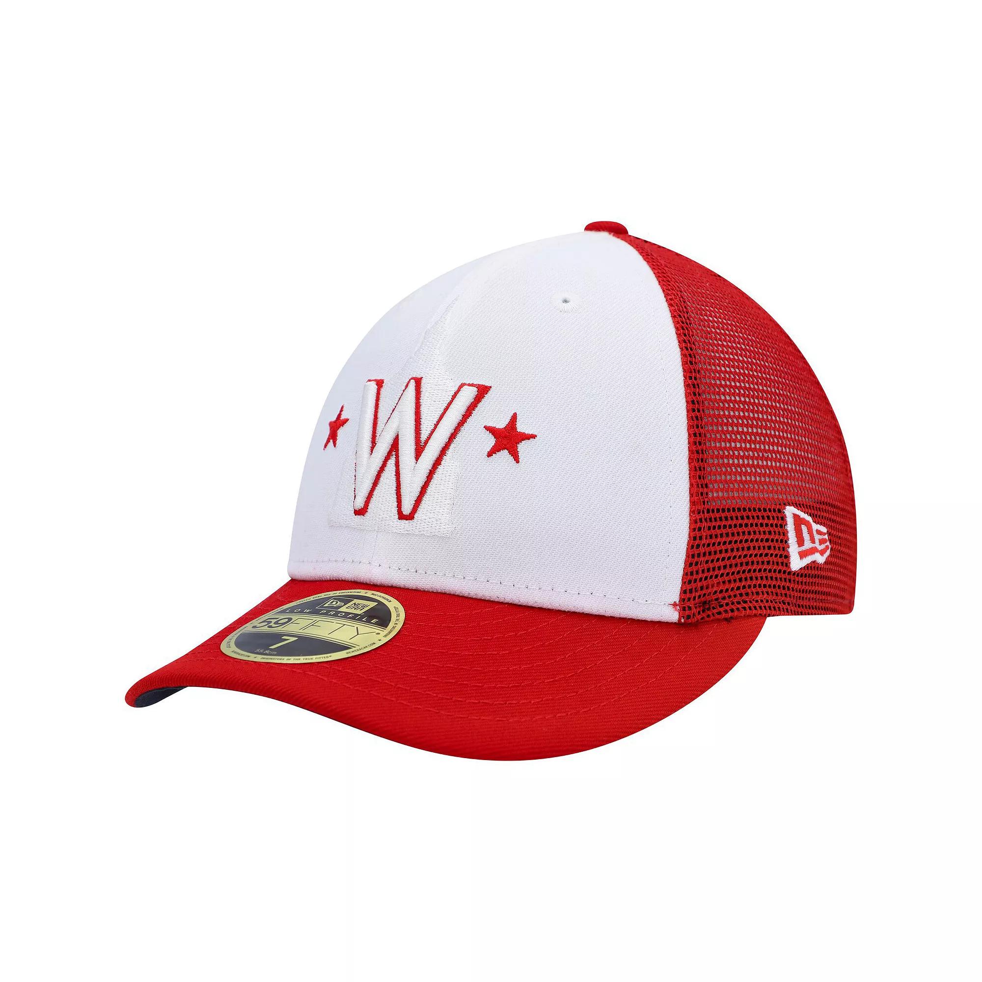 Men's New Era White/Red Washington Nationals 2023 On-Field Batting Practice Low Profile 59FIFTY Fitted Hat,  Product Image