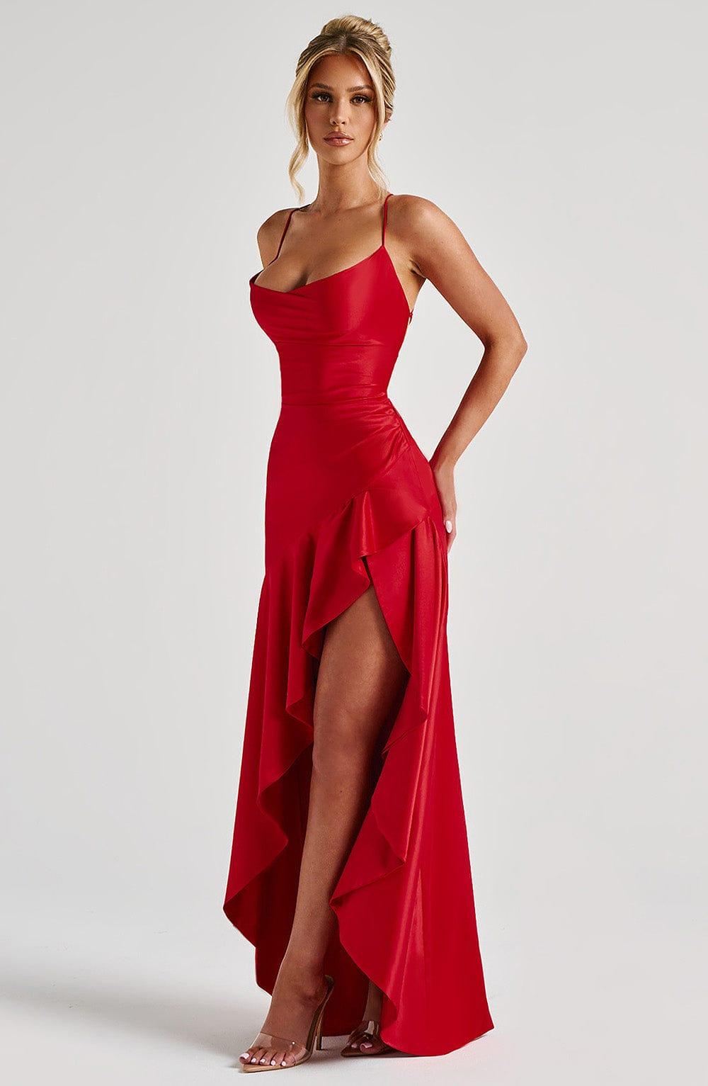 Samira Maxi Dress - Red Product Image