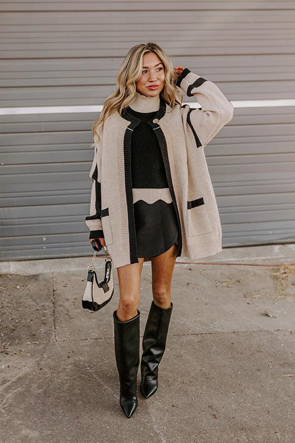 Happy Hour Meetup Knit Sweater Top Product Image