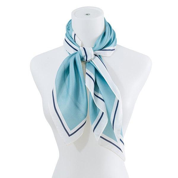 CHIC SATIN FASHION SQUARE NECK SCARF Product Image
