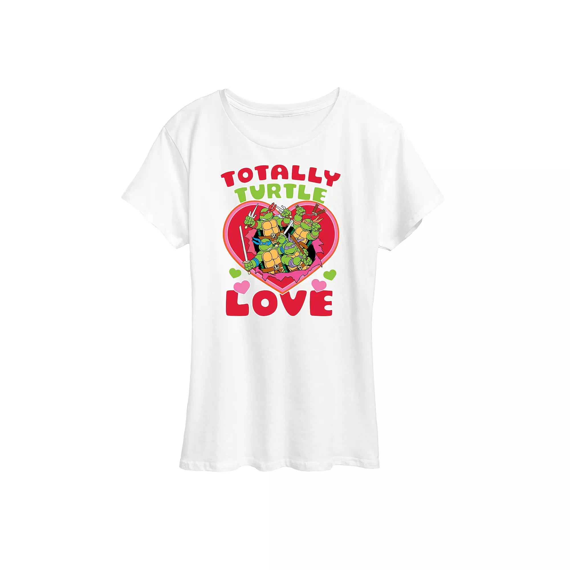 Women's Teenage Mutant Ninja Turtles Totally Turtle Love Graphic Tee,  Product Image