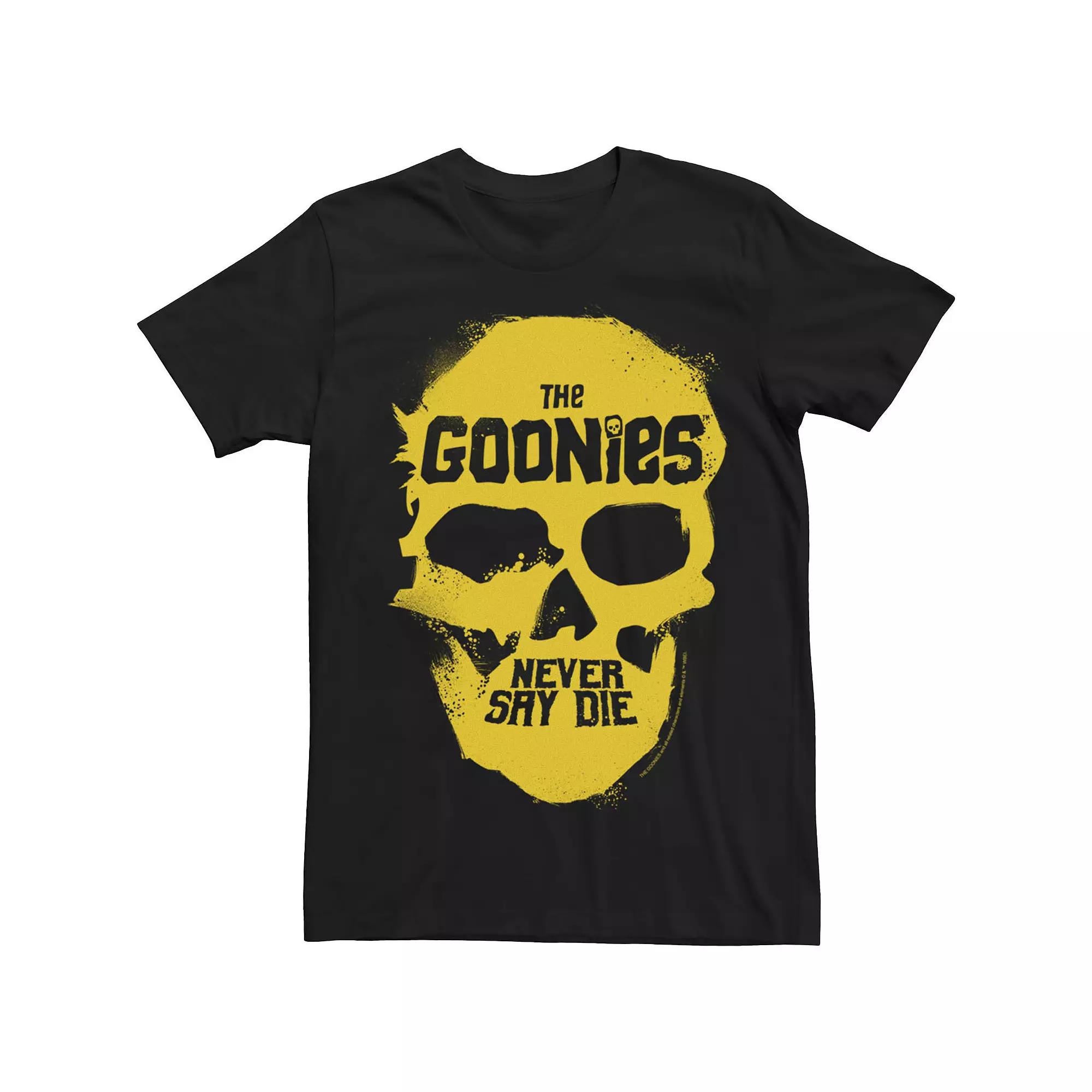 Men's Goonies Never Say Die Skull Movie Quote Tee,  Product Image