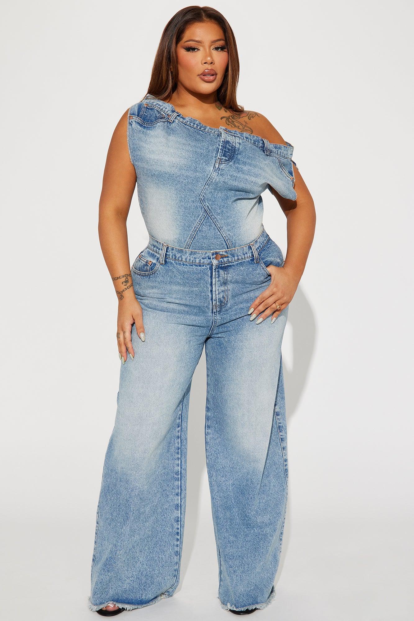 Dakota Denim Jumpsuit - Denim Product Image