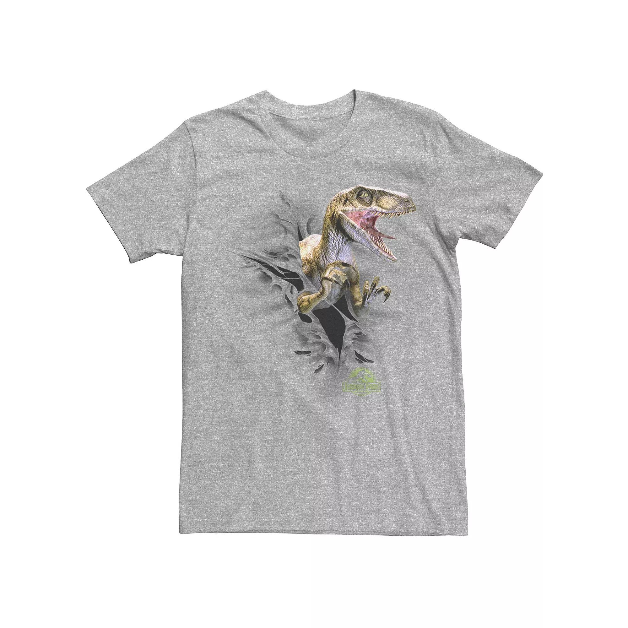 Men's Jurassic Park Ripping Velociraptor Graphic Tee,  Product Image