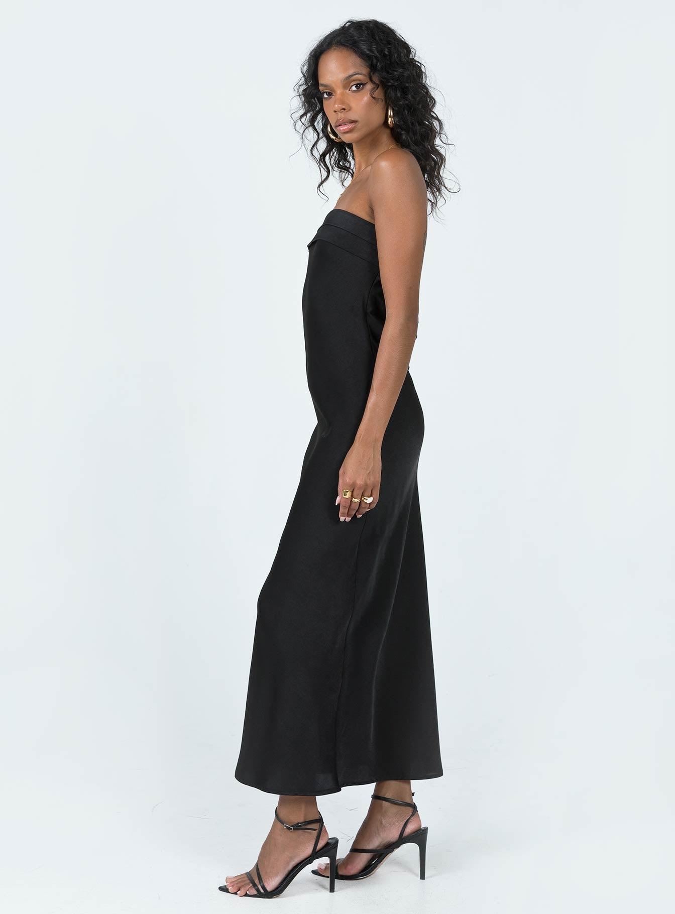 Shaun Midi Dress Black Lower Impact Product Image