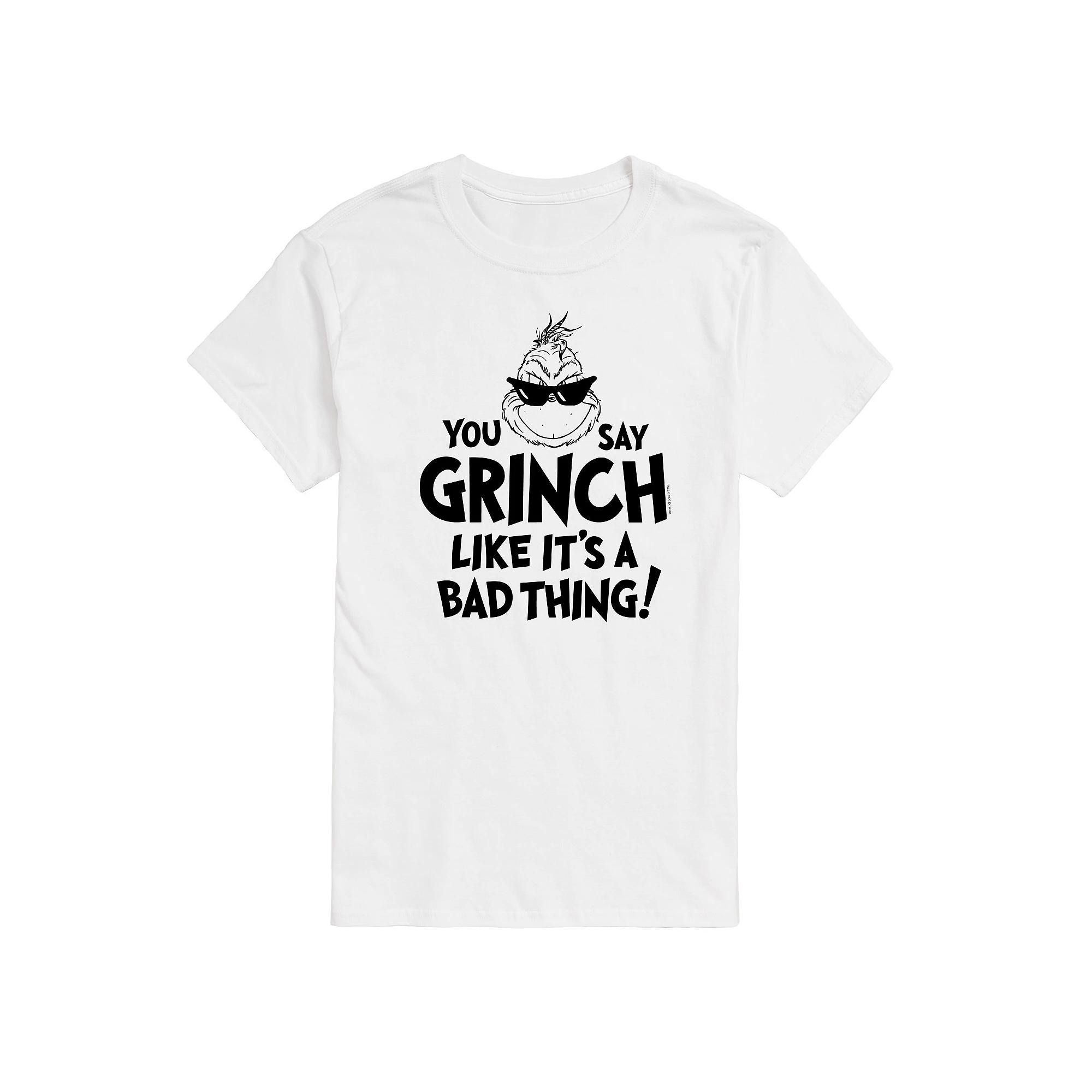 Men's Dr. Seuss Grinch Like Its A Bad Thing Graphic Tee,  Product Image