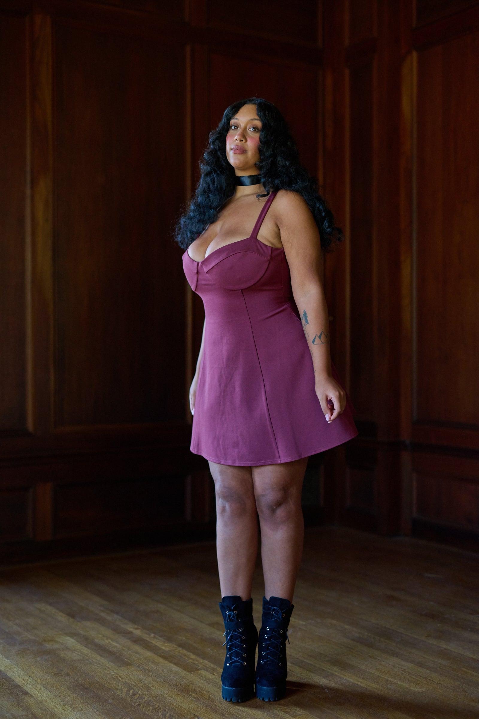 The Bordeaux Chateau Dress Product Image