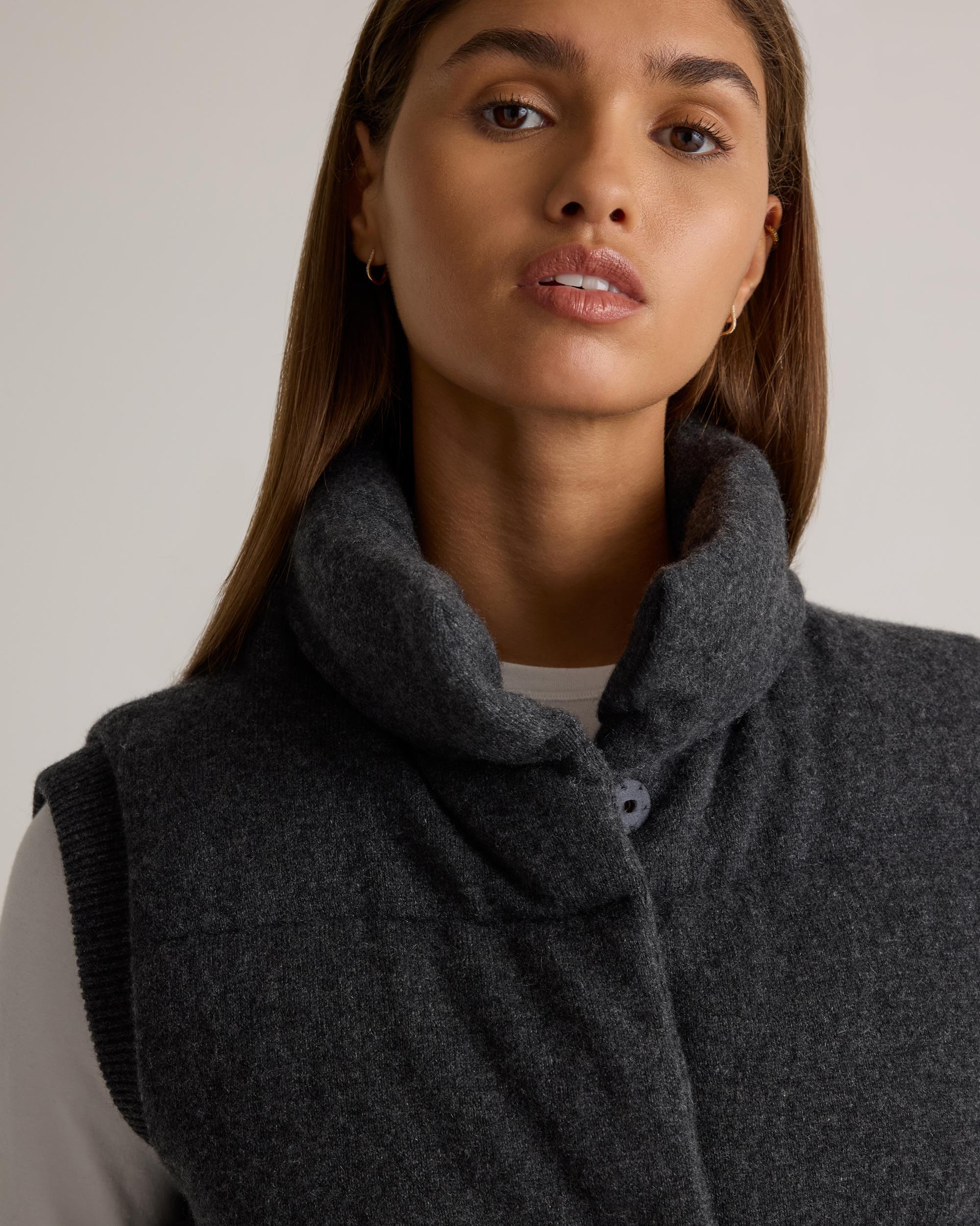 Quince | Women's Mongolian Cashmere Puffer Vest Size XL Product Image