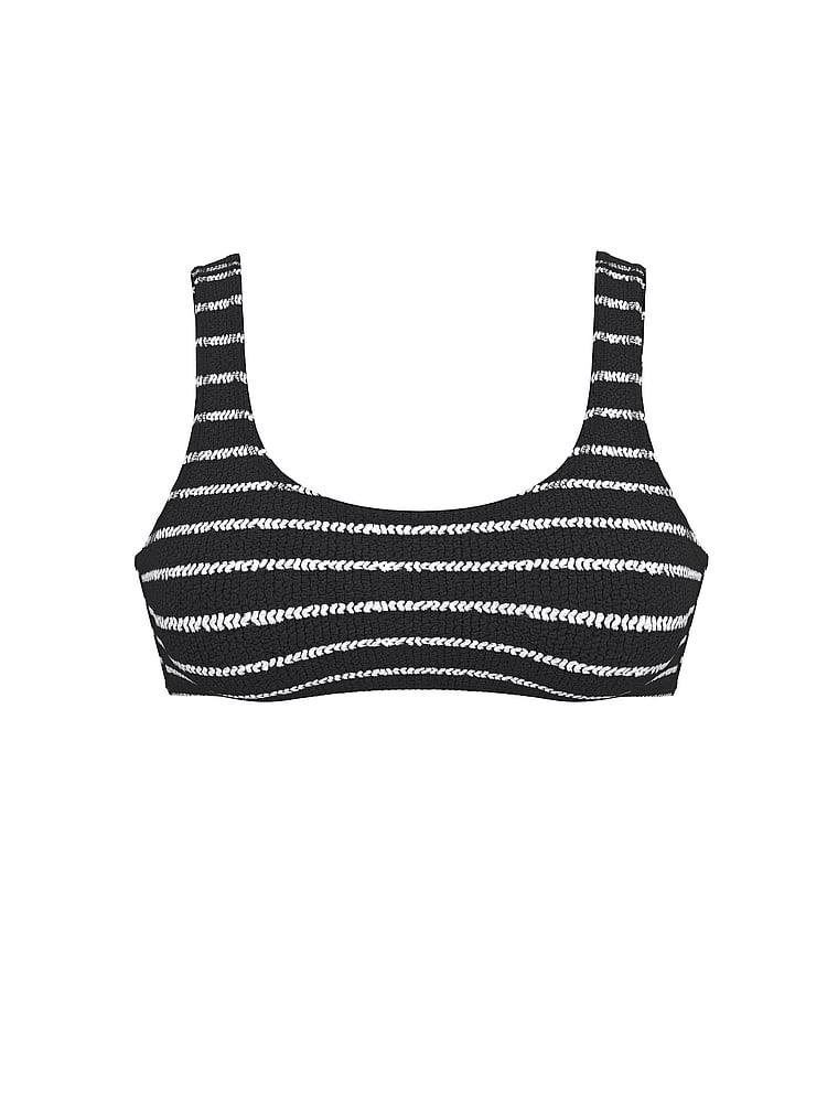 Crinkle Scoop Bralette Bikini Top Product Image