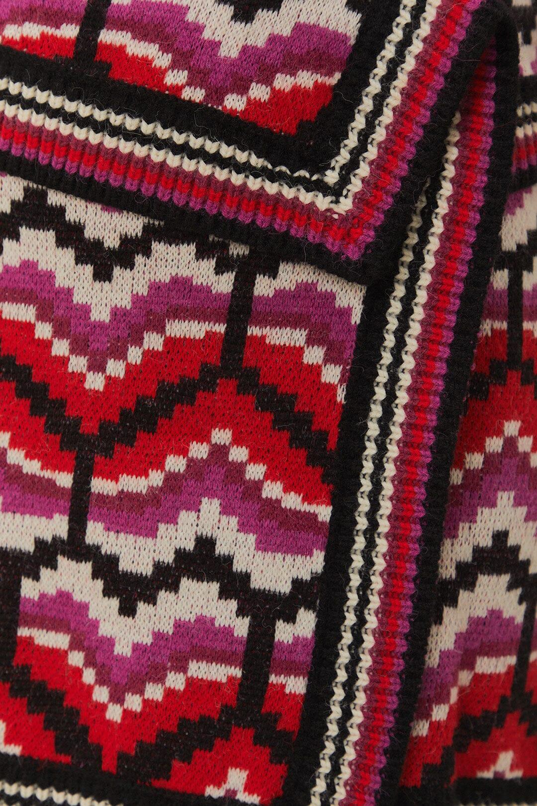 Multicolor Ombre Hearts Knit Skirt Product Image