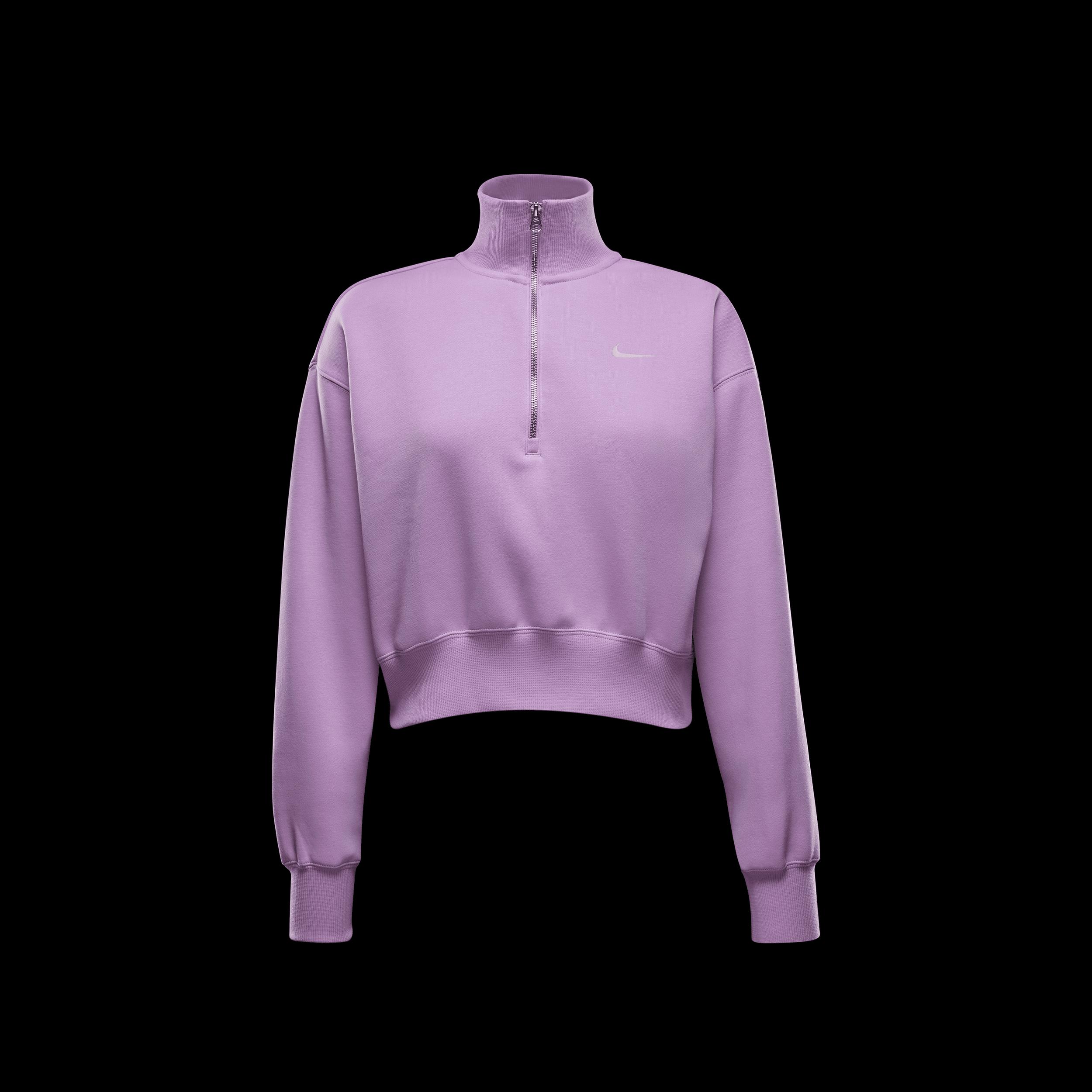Womens Nike Sportswear Phoenix Fleece Oversized Half-Zip Crop Sweatshirt Product Image