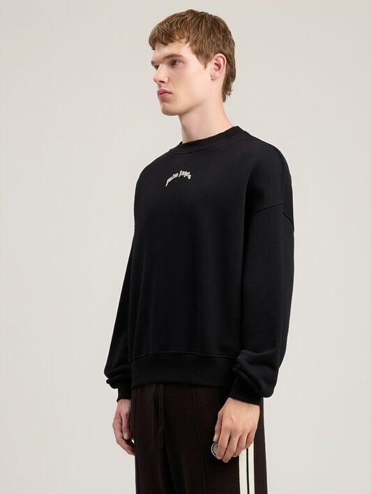Back Curved Logo Loose Sweatshirt Product Image
