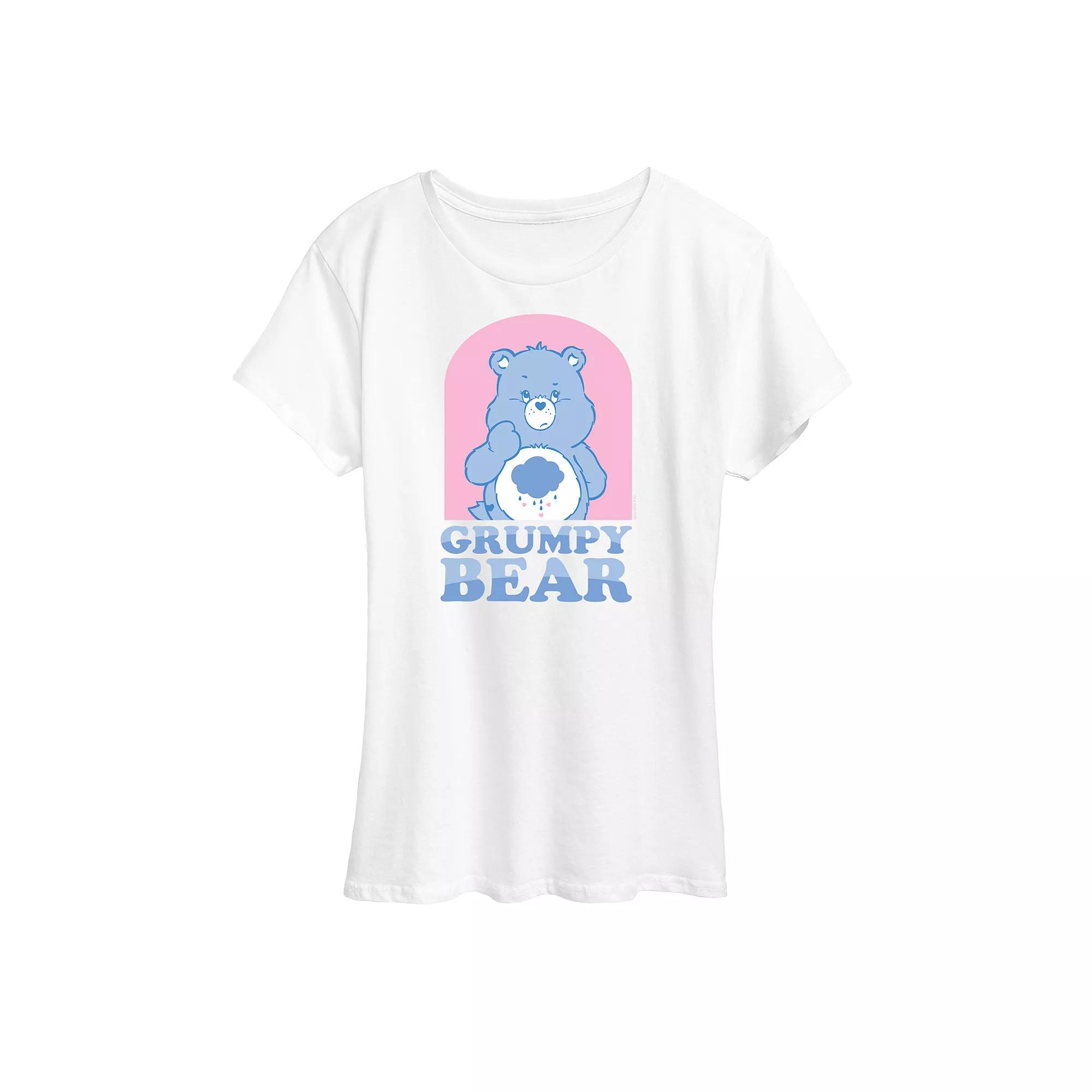 Women's Care Bears Pastel Grumpy Bear Graphic Tee, Girl's,  Product Image