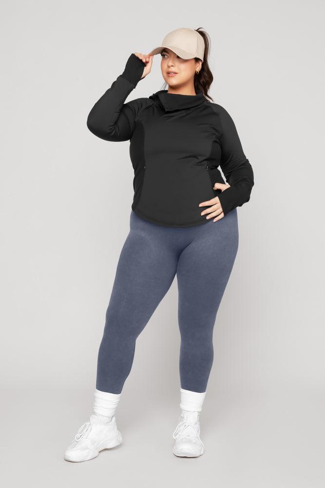 Chasing Pavements Mockneck Pullover - Black Product Image