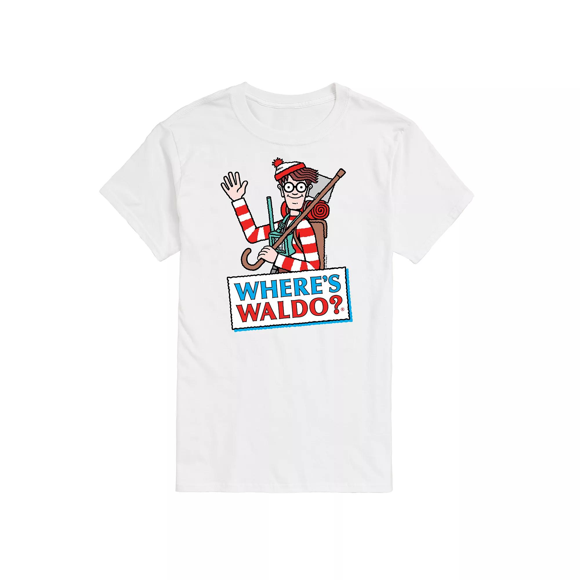 Men's Where's Waldo Logo Graphic Tee,  Product Image