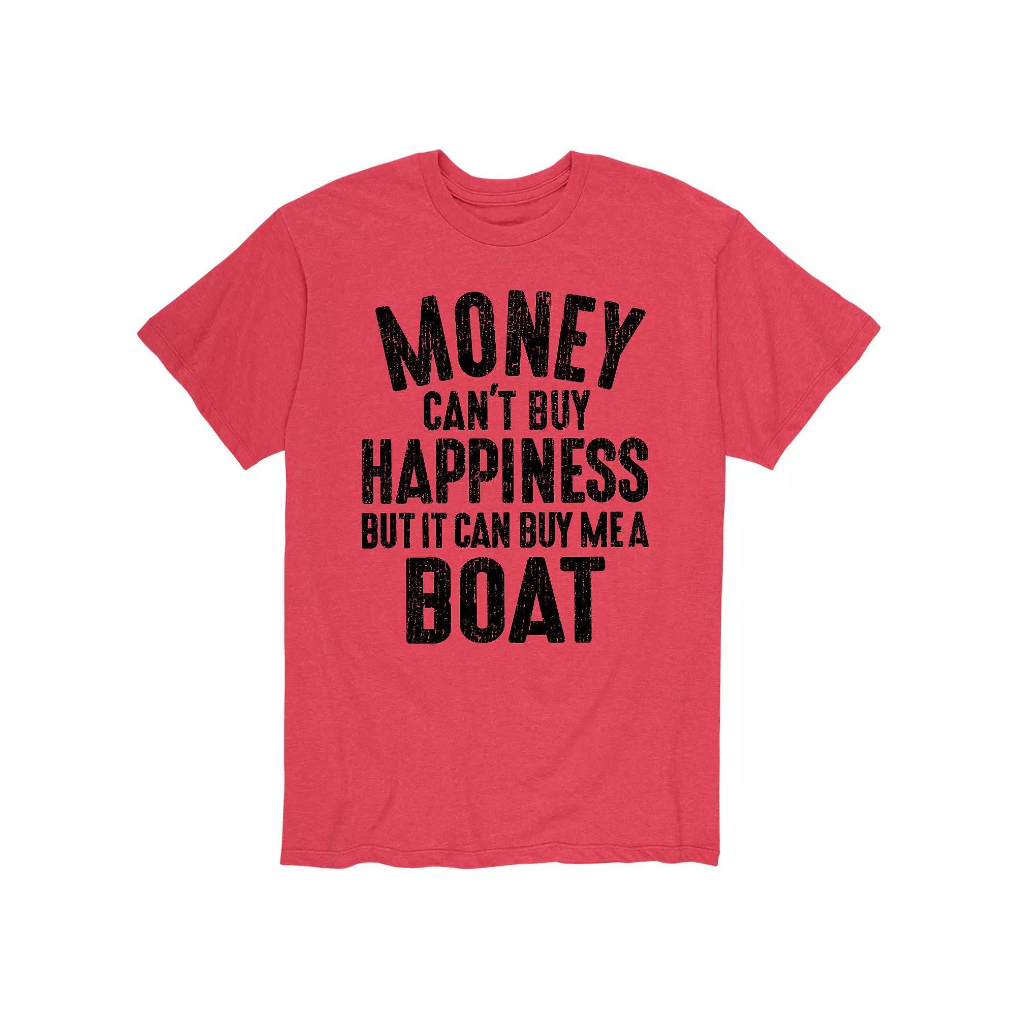 Men's Money Can't Buy Happiness Boat Tee,  Product Image