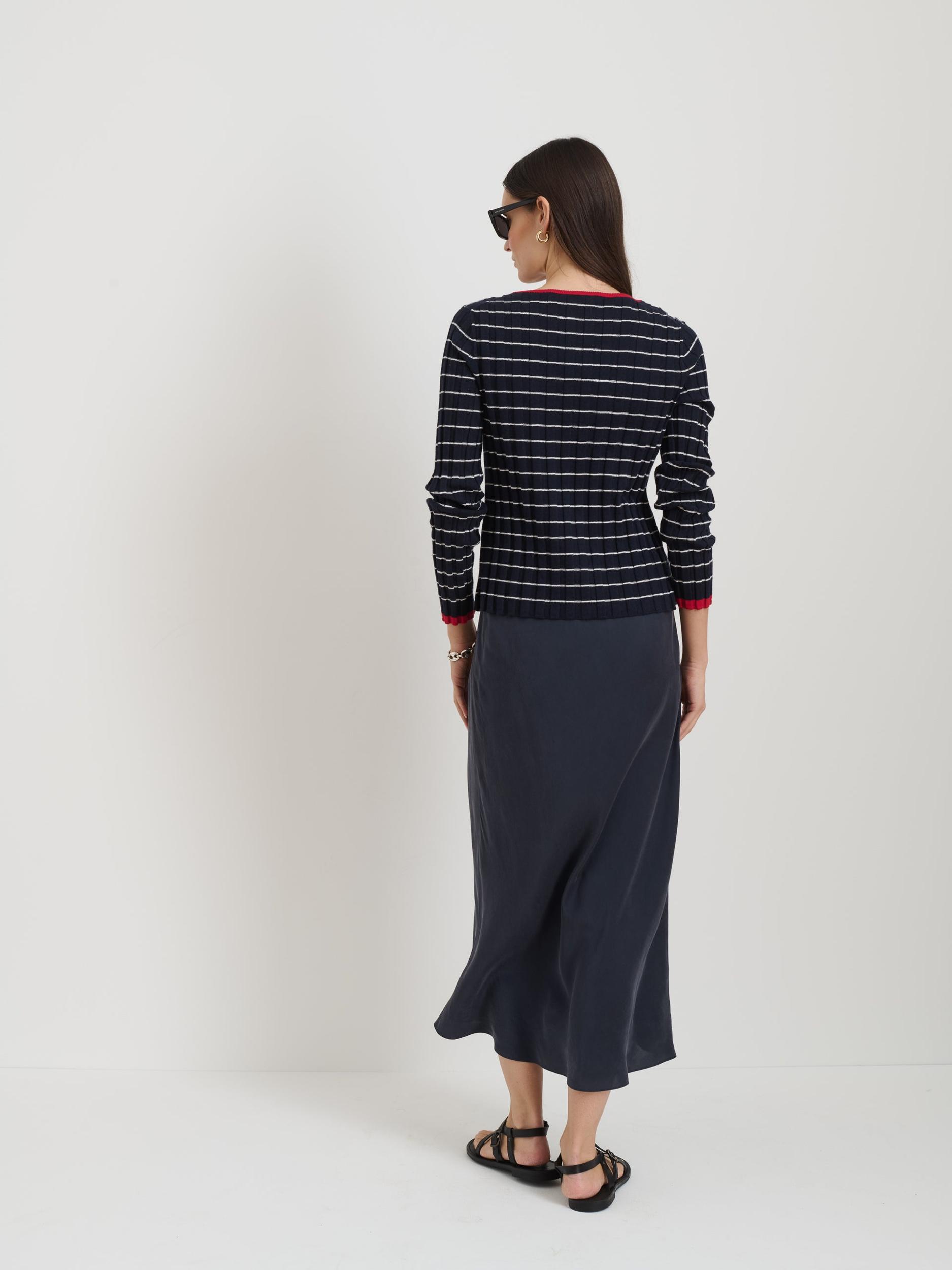 Lilly Slip Skirt In Washed Silk Product Image