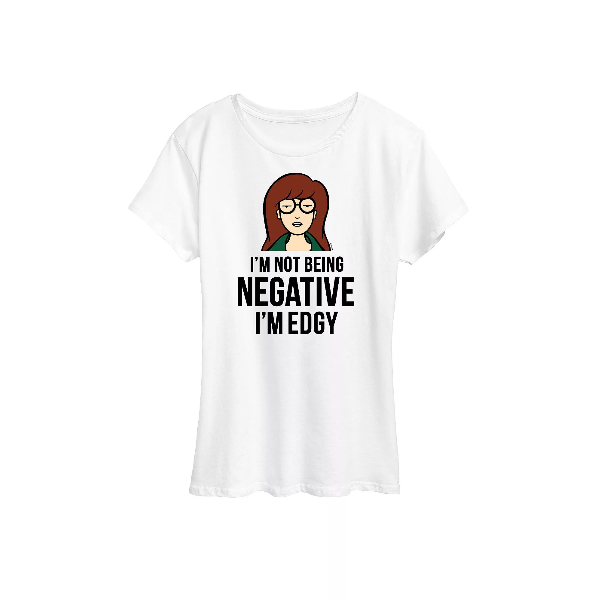 Women's Daria Not Negative Edgy Graphic Tee, Girl's,  Product Image