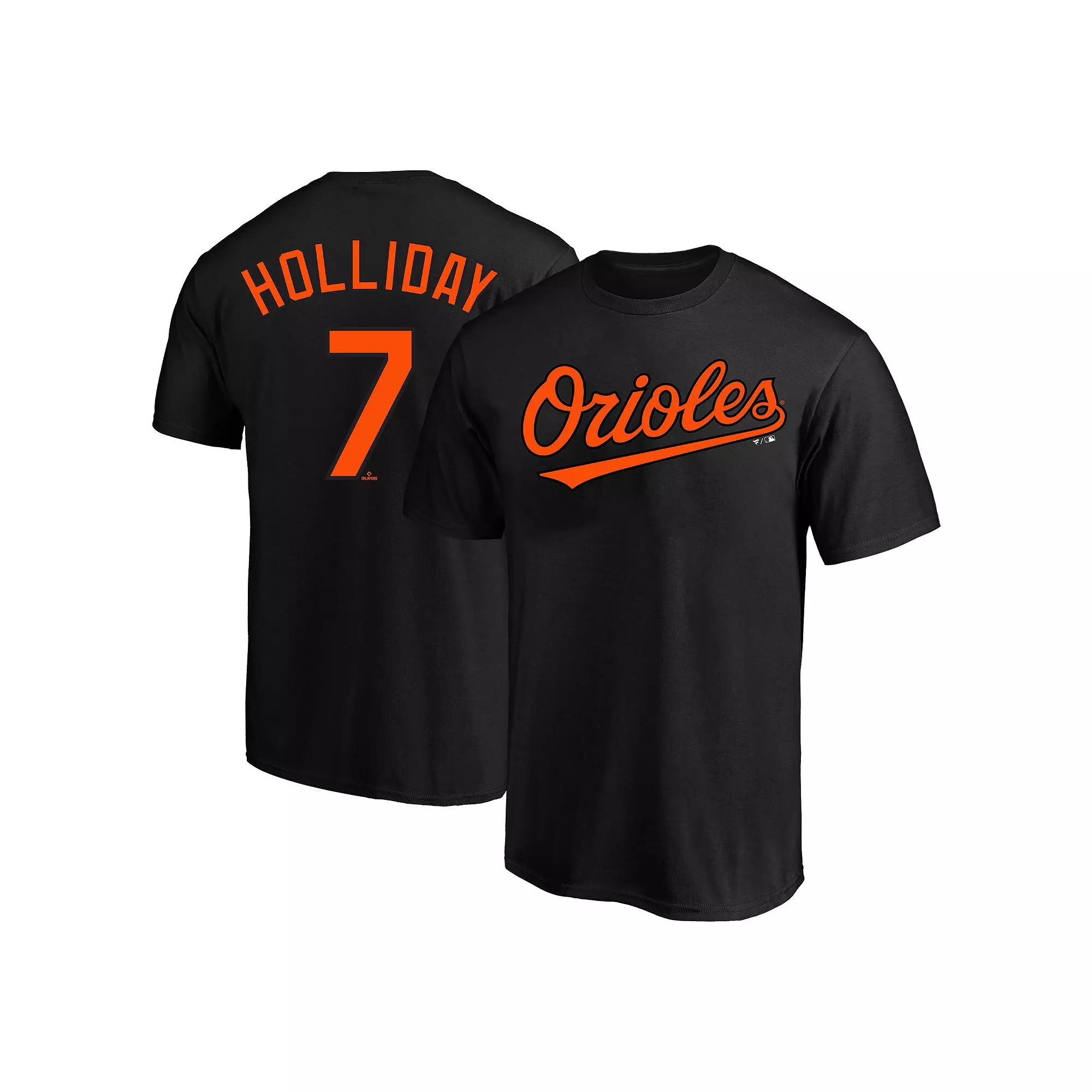 Men's Jackson Holliday Black Baltimore Orioles Big & Tall Name & Number T-Shirt, Size: 2XB Product Image