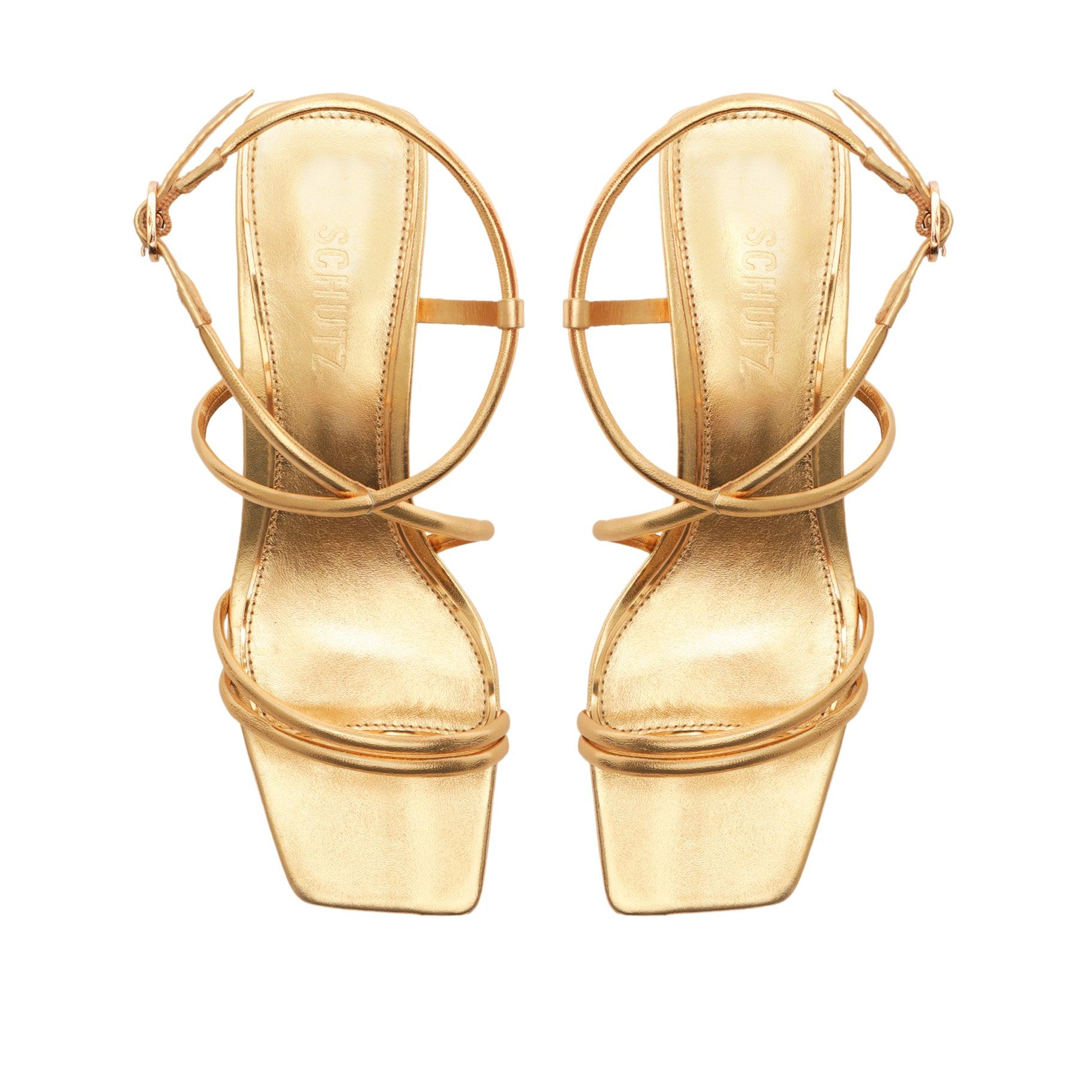 Aimee Block Leather Sandal Female Product Image