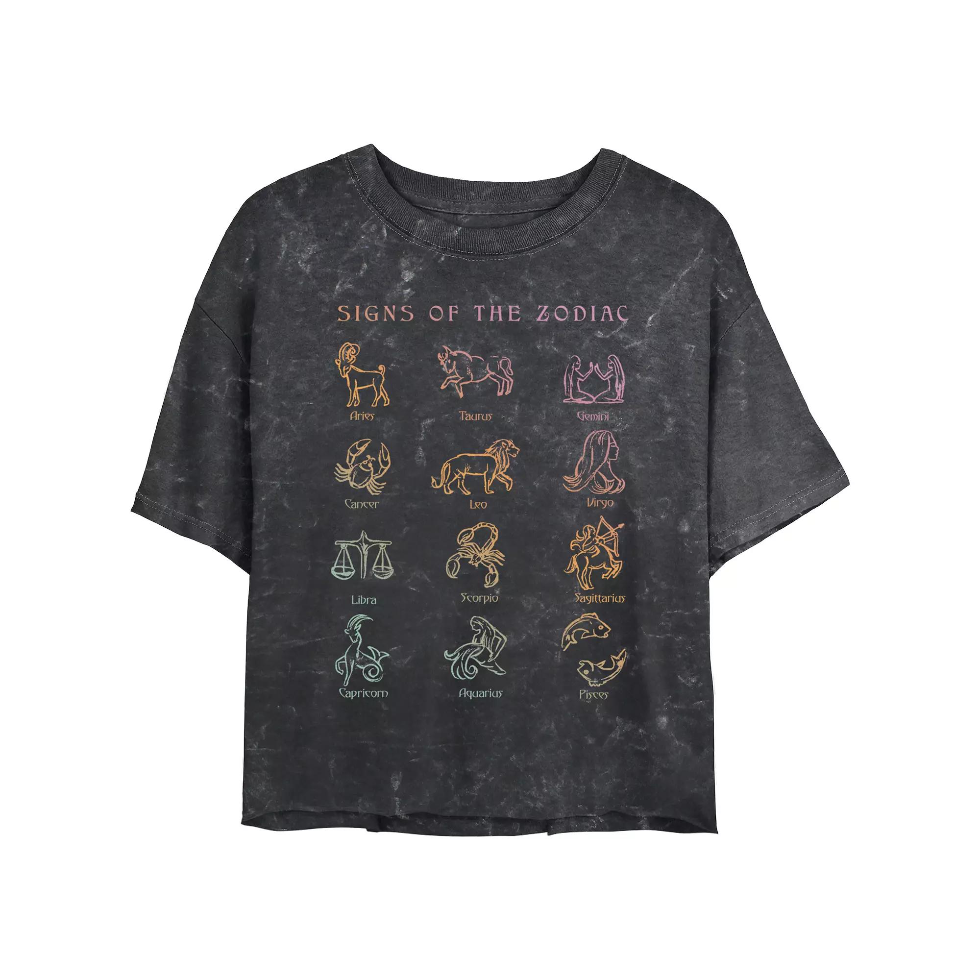 Disney's Mickey Mouse The Original Crop Top Mineral Wash Juniors' Graphic Tee, Girl's,  Product Image