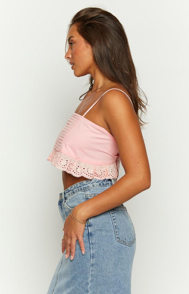 Sandi Pink Crop Top Product Image