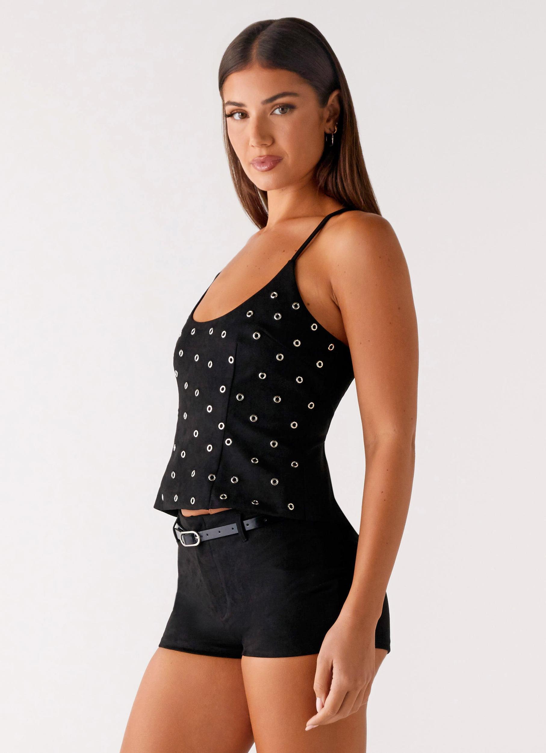 Palm Springs Top - Black Product Image
