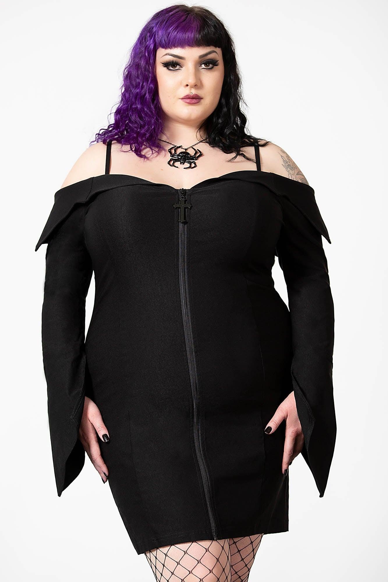 Demelza Bardot Zip Dress - Resurrect Female Product Image