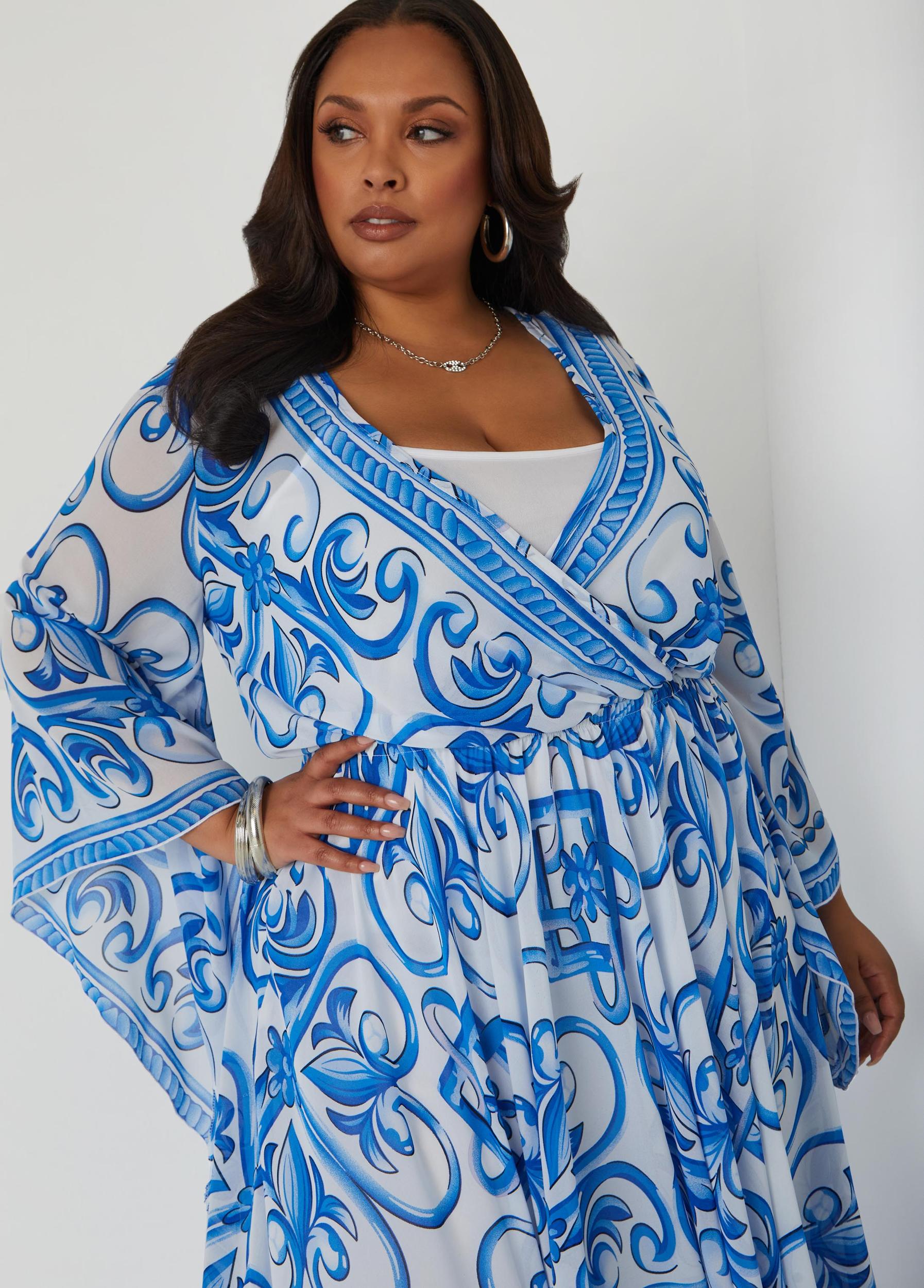 Scarf Print Maxi Dress Product Image