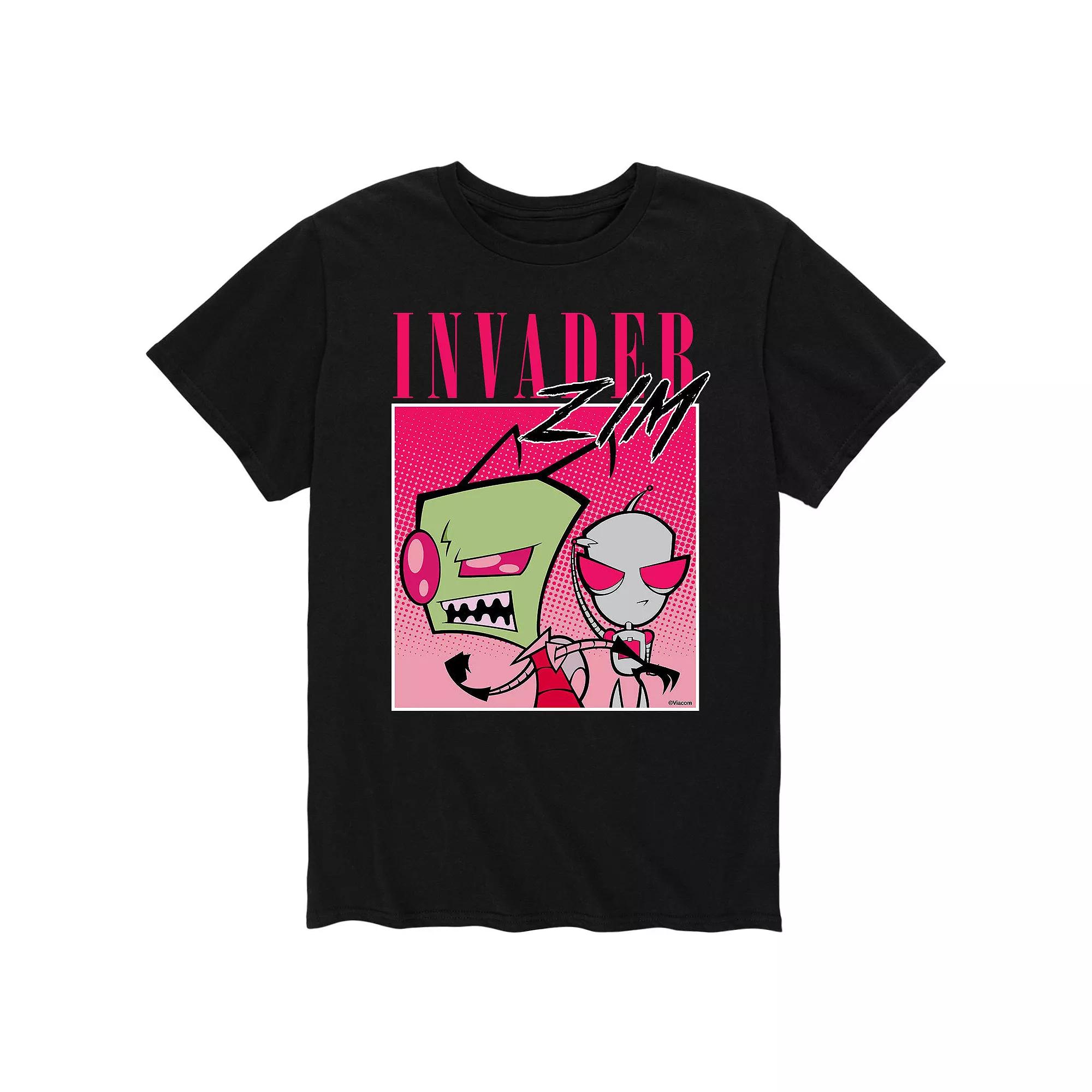 Men's Invader Zim Pink Box Tee,  Product Image