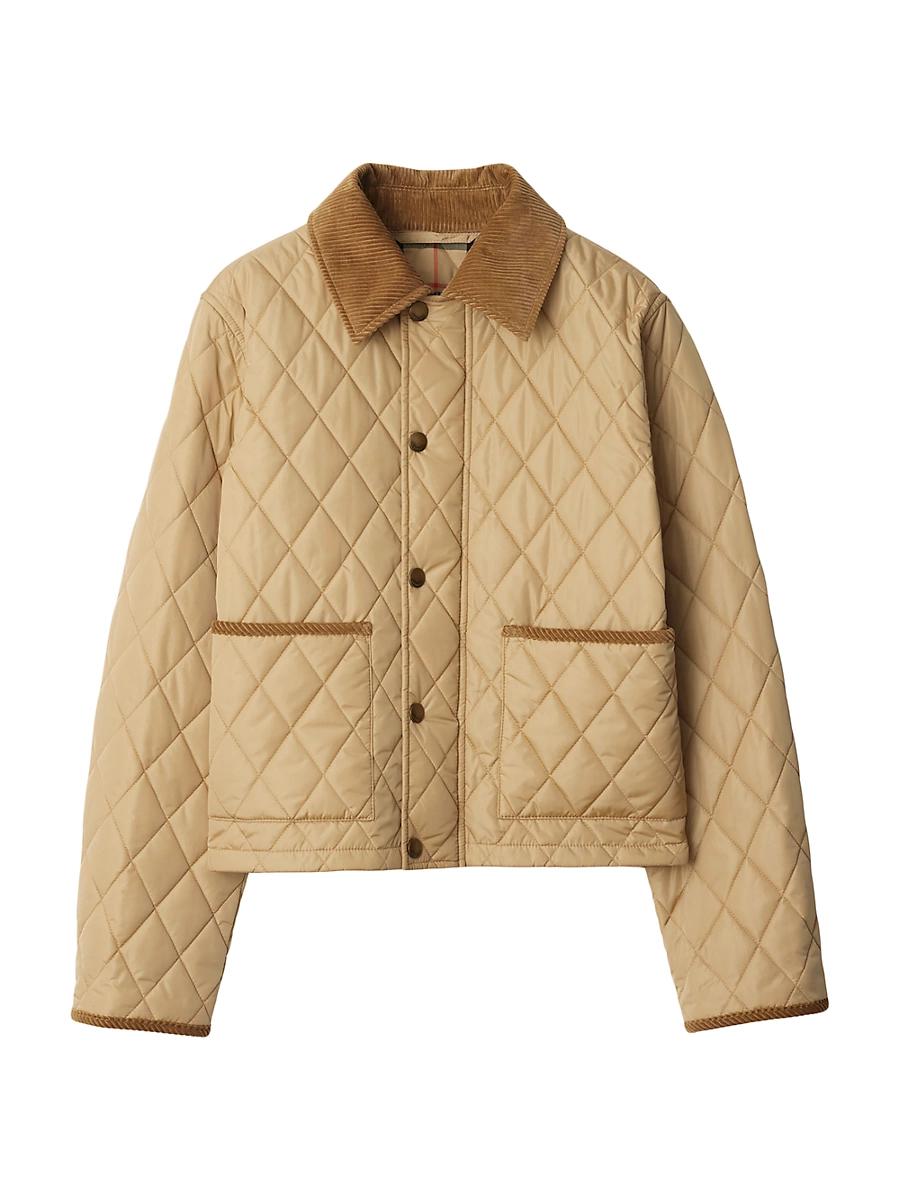 Womens Diamond Quilted Jacket Product Image