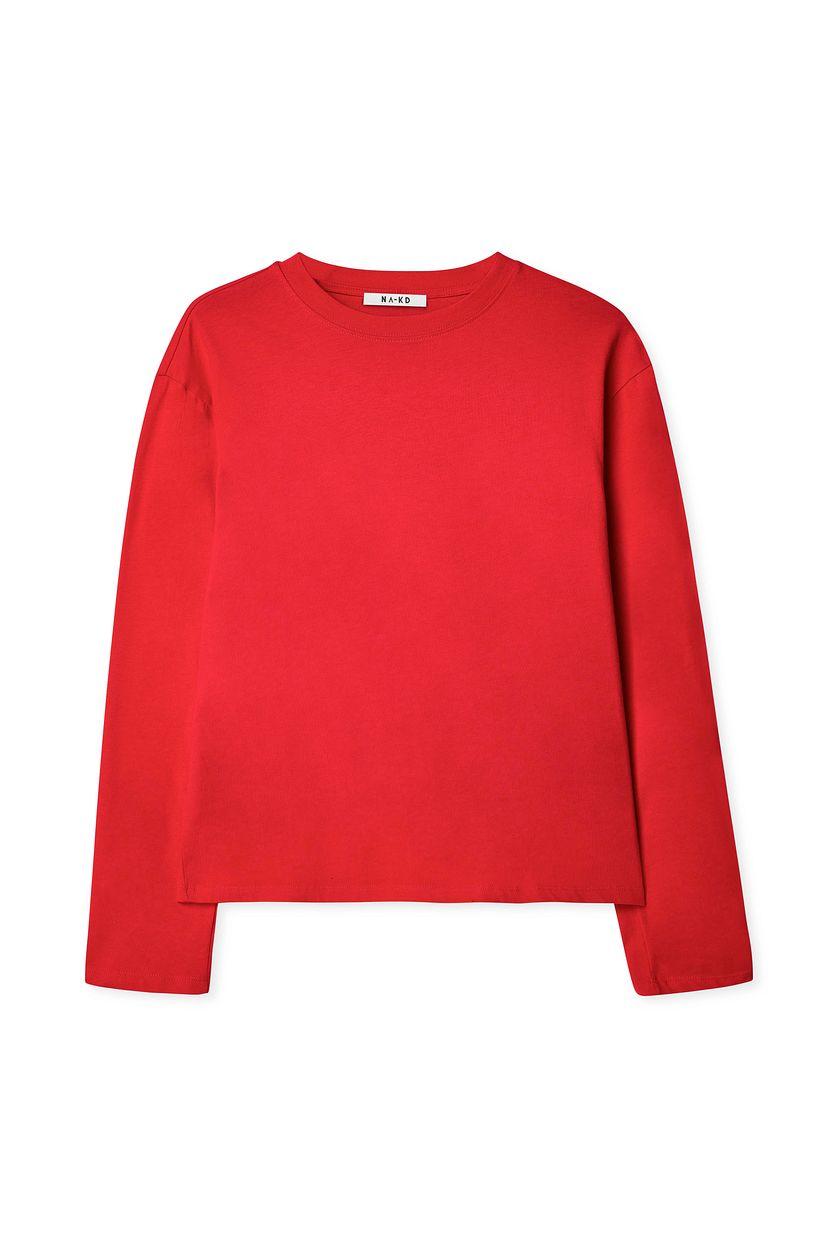 Oversized Long Sleeved Top Green Product Image