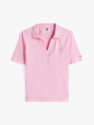 Regular Fit Circle Logo Stretch Polo Product Image