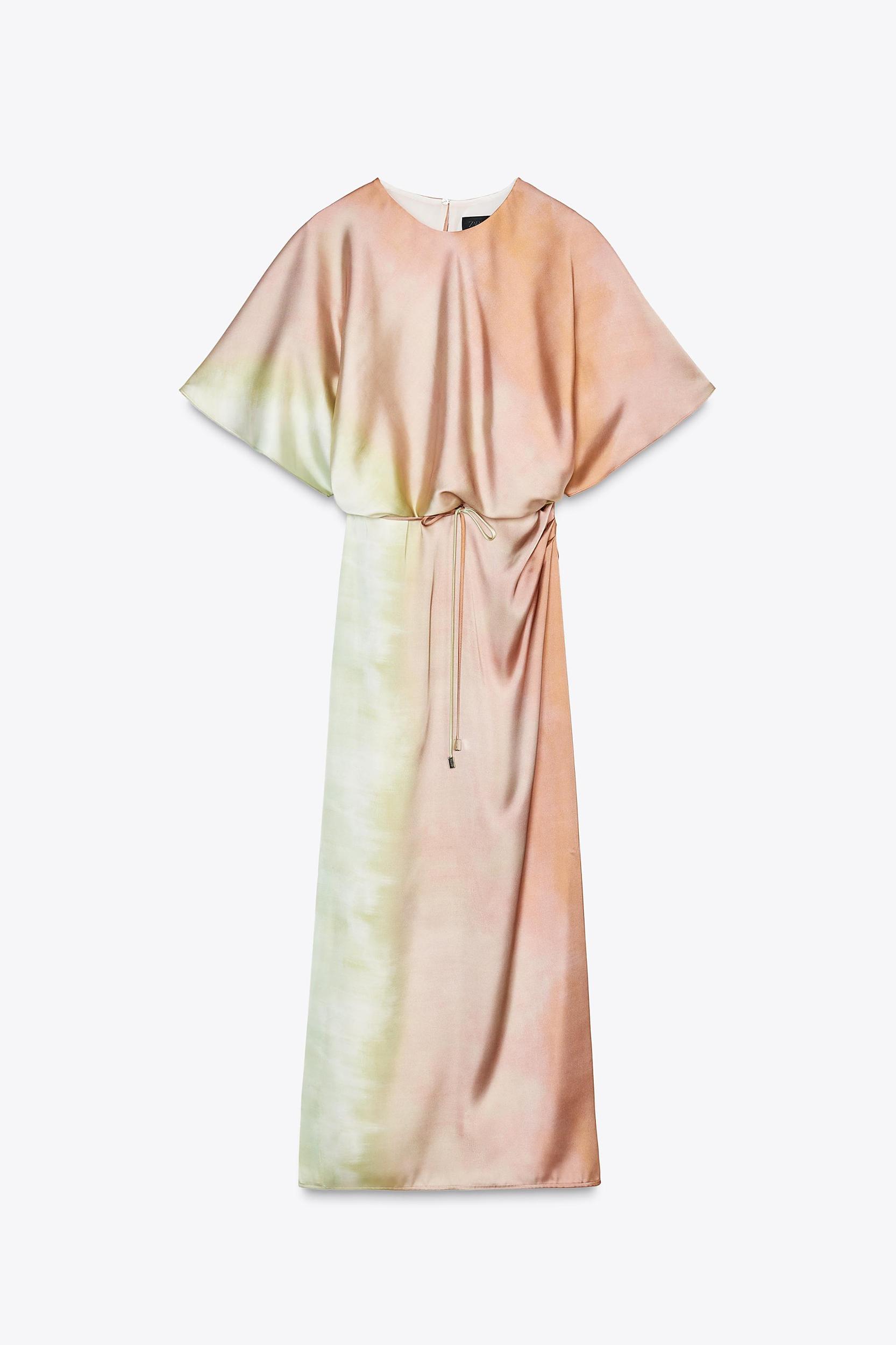 TIE DYE PRINT MIDI DRESS Product Image