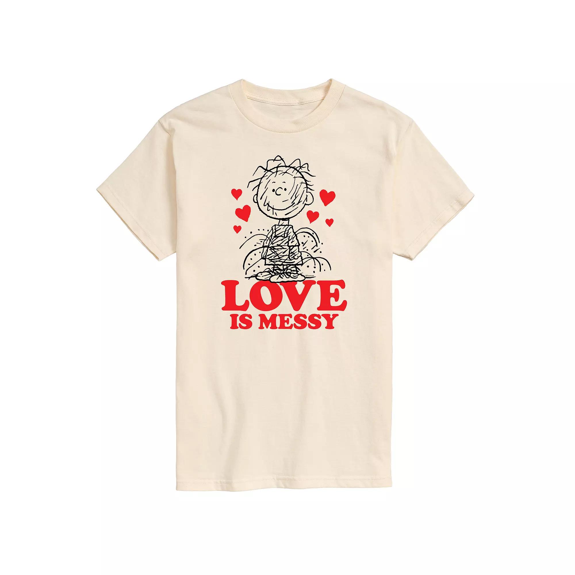 Men's Peanuts Pigpen Love Is Messy Tee,  Product Image